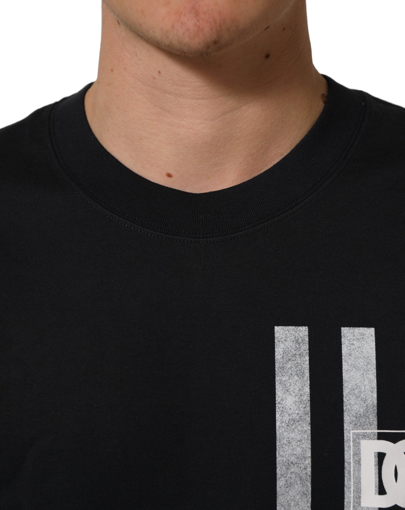 Dolce & Gabbana Blue Striped Print Cotton Crew Neck T-shirt - RIMODA