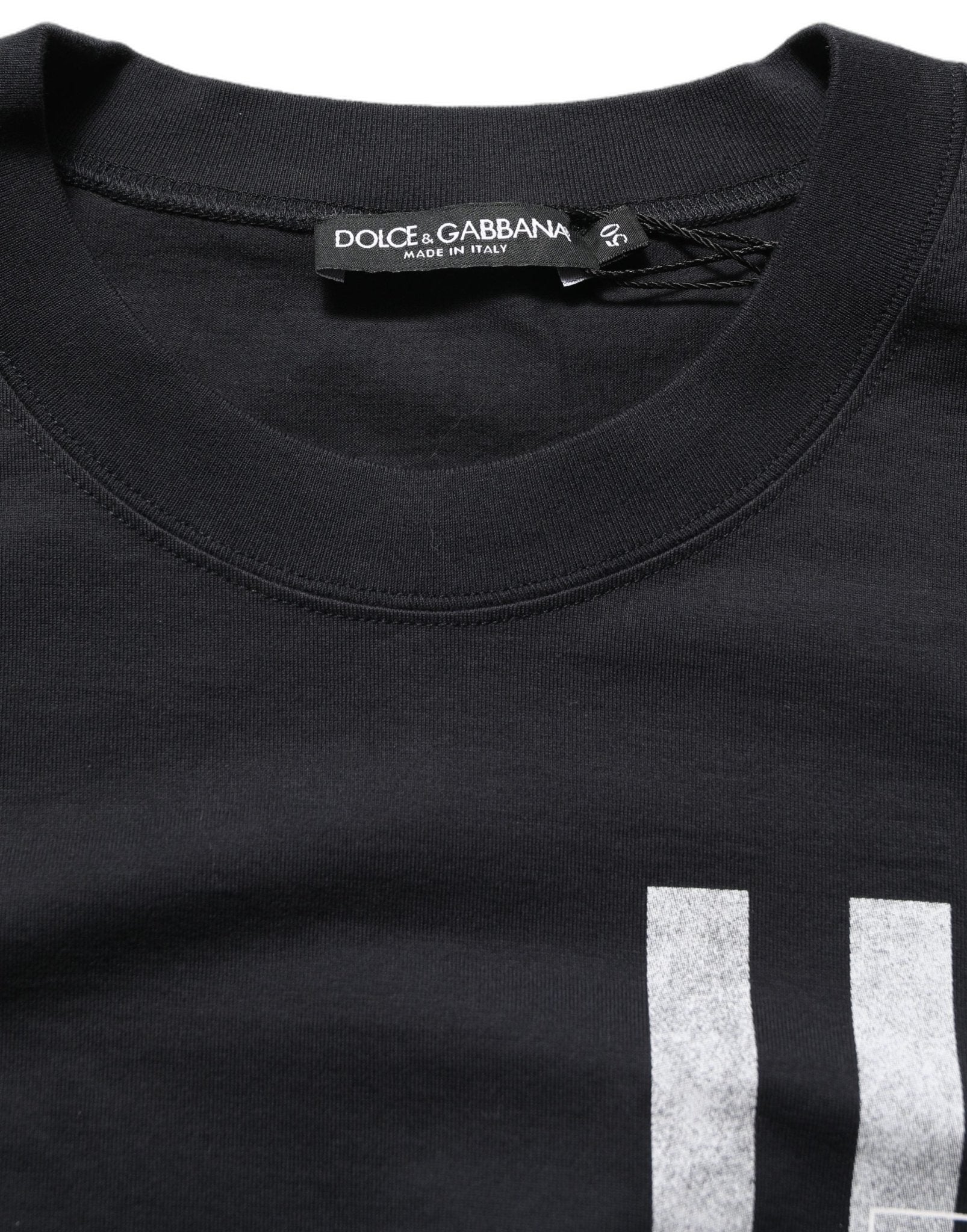Dolce & Gabbana Blue Striped Print Cotton Crew Neck T-shirt - RIMODA
