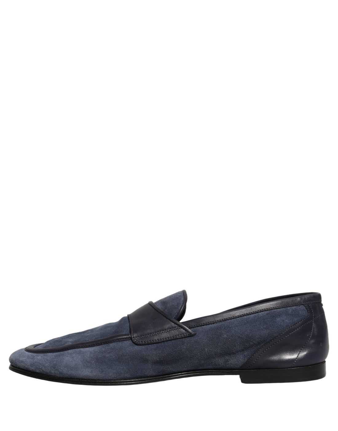 Dolce & Gabbana Blue Suede Leather Loafers Moccasins Shoes - RIMODA