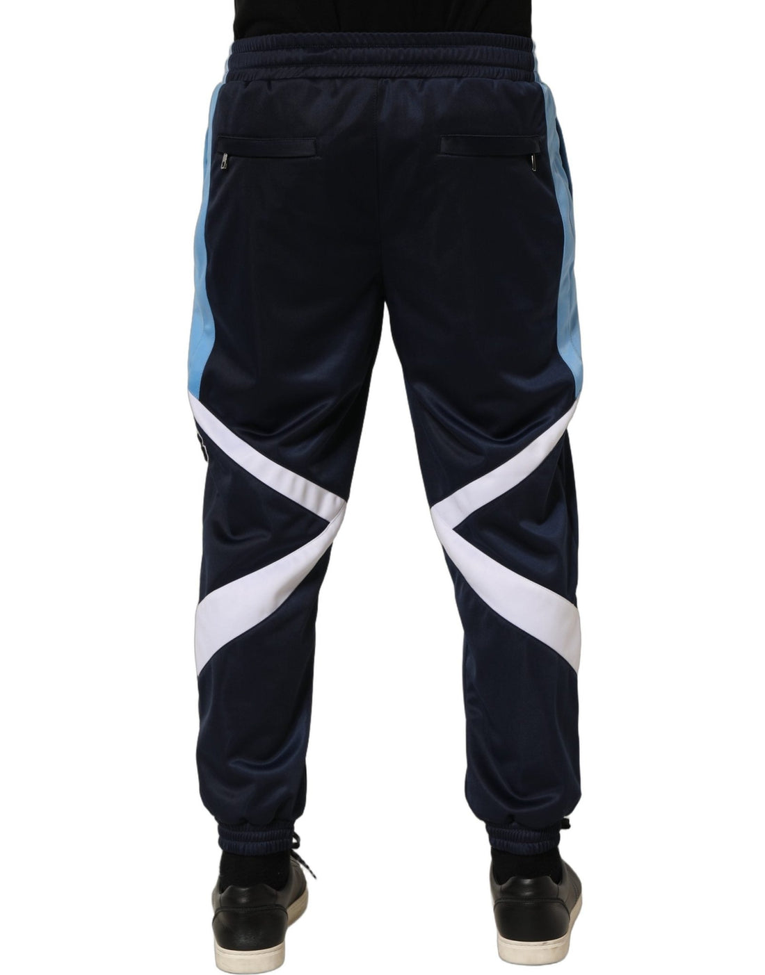 Dolce & Gabbana Blue White Drawstring Jogger Sweatpants Pants - RIMODA