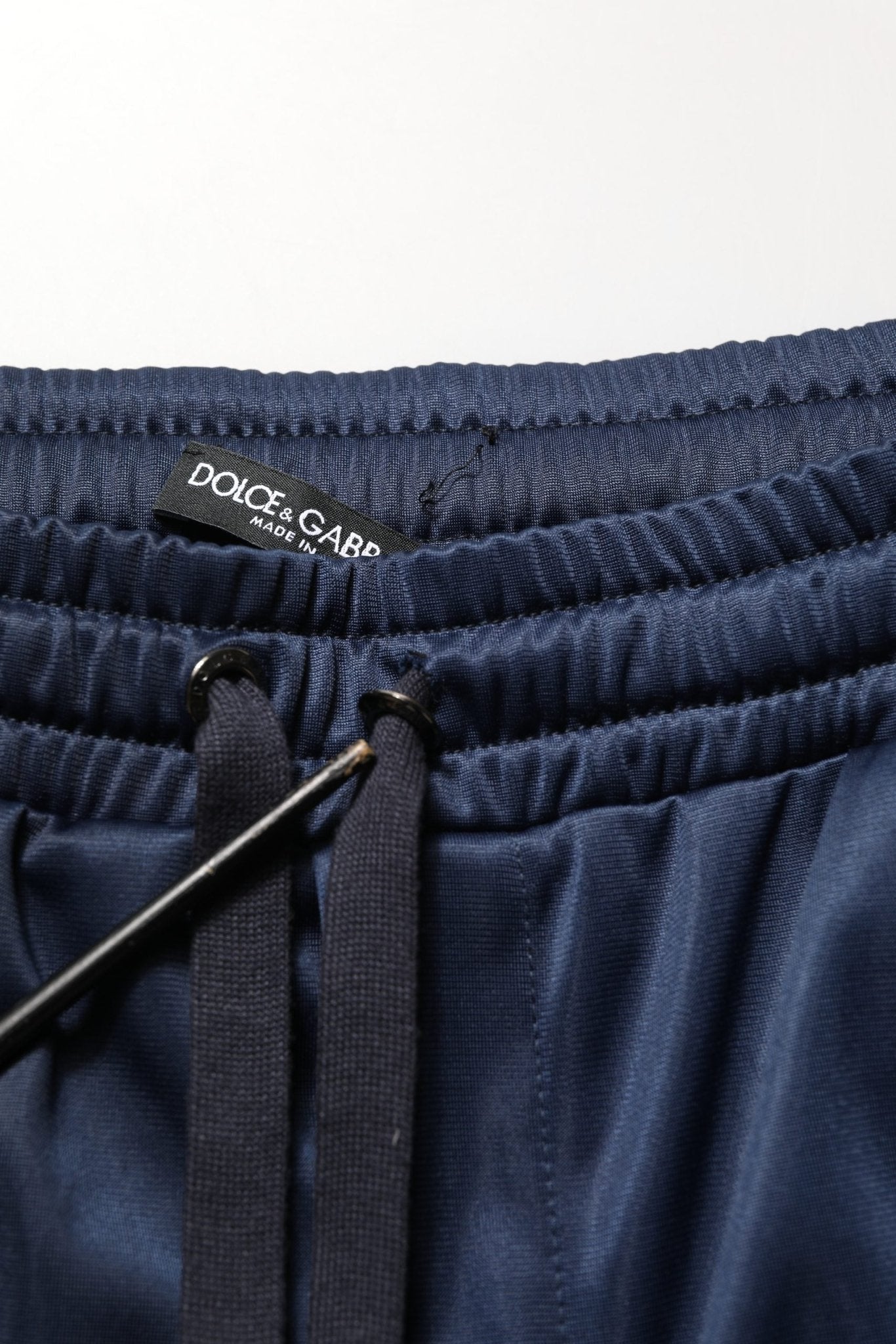 Dolce & Gabbana Blue White Drawstring Jogger Sweatpants Pants - RIMODA