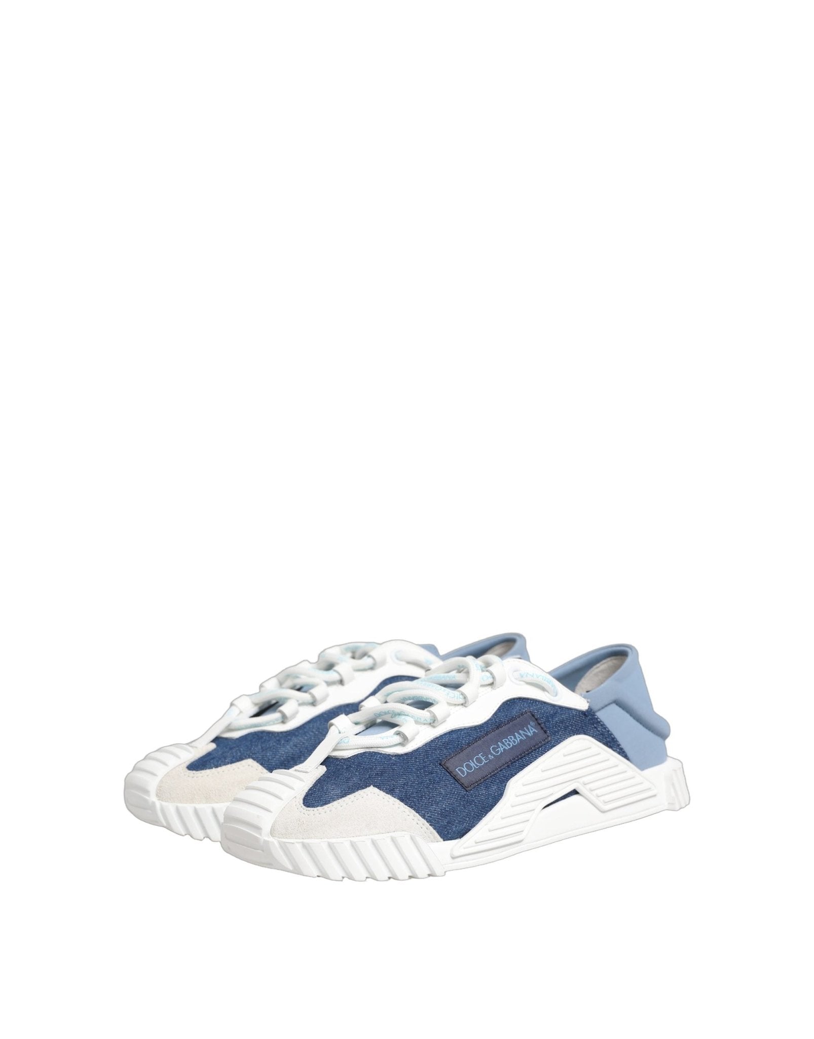 Dolce & Gabbana Blue White Low Top NS1 Sneakers Shoes - RIMODA