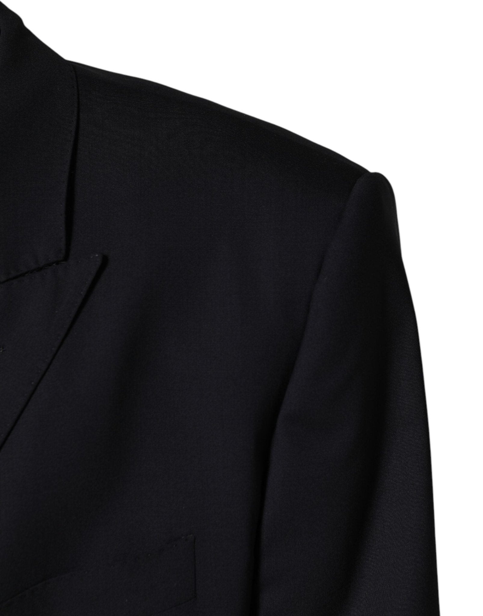 Dolce & Gabbana Blue Wool Double Breasted 2 Piece Men Suit - RIMODA