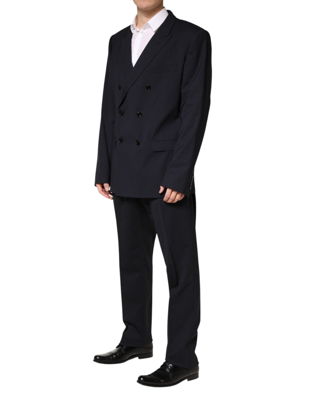 Dolce & Gabbana Blue Wool Double Breasted 2 Piece Men Suit - RIMODA