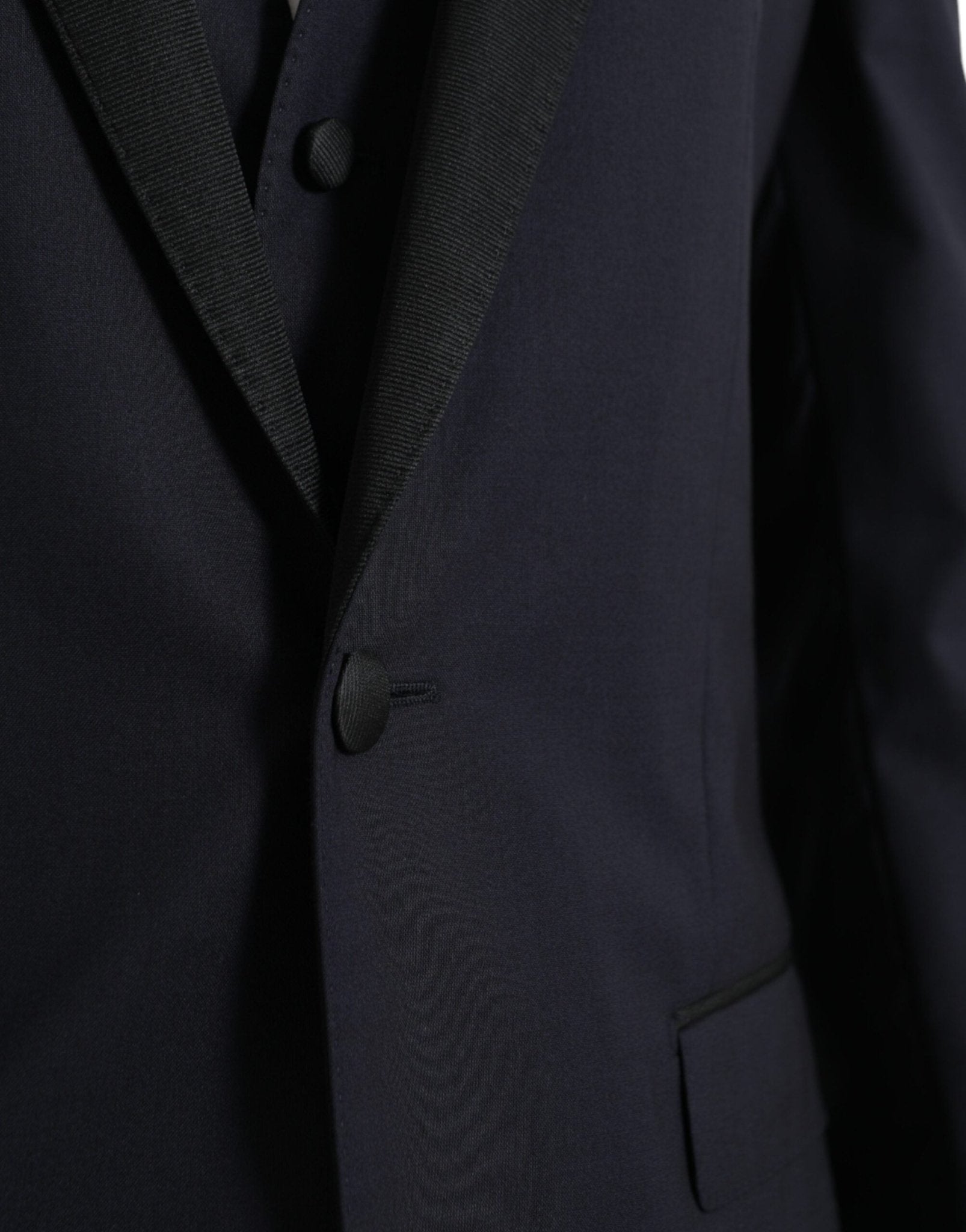 Dolce & Gabbana Blue Wool MARTINI 1 Button Men 3 Piece Suit - RIMODA