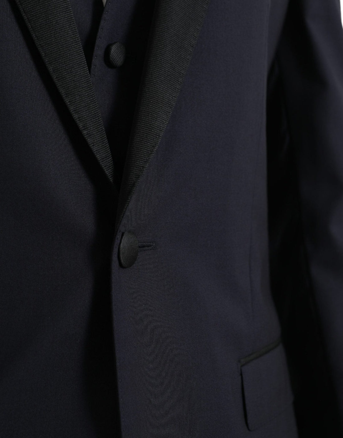 Dolce & Gabbana Blue Wool MARTINI 1 Button Men 3 Piece Suit - RIMODA