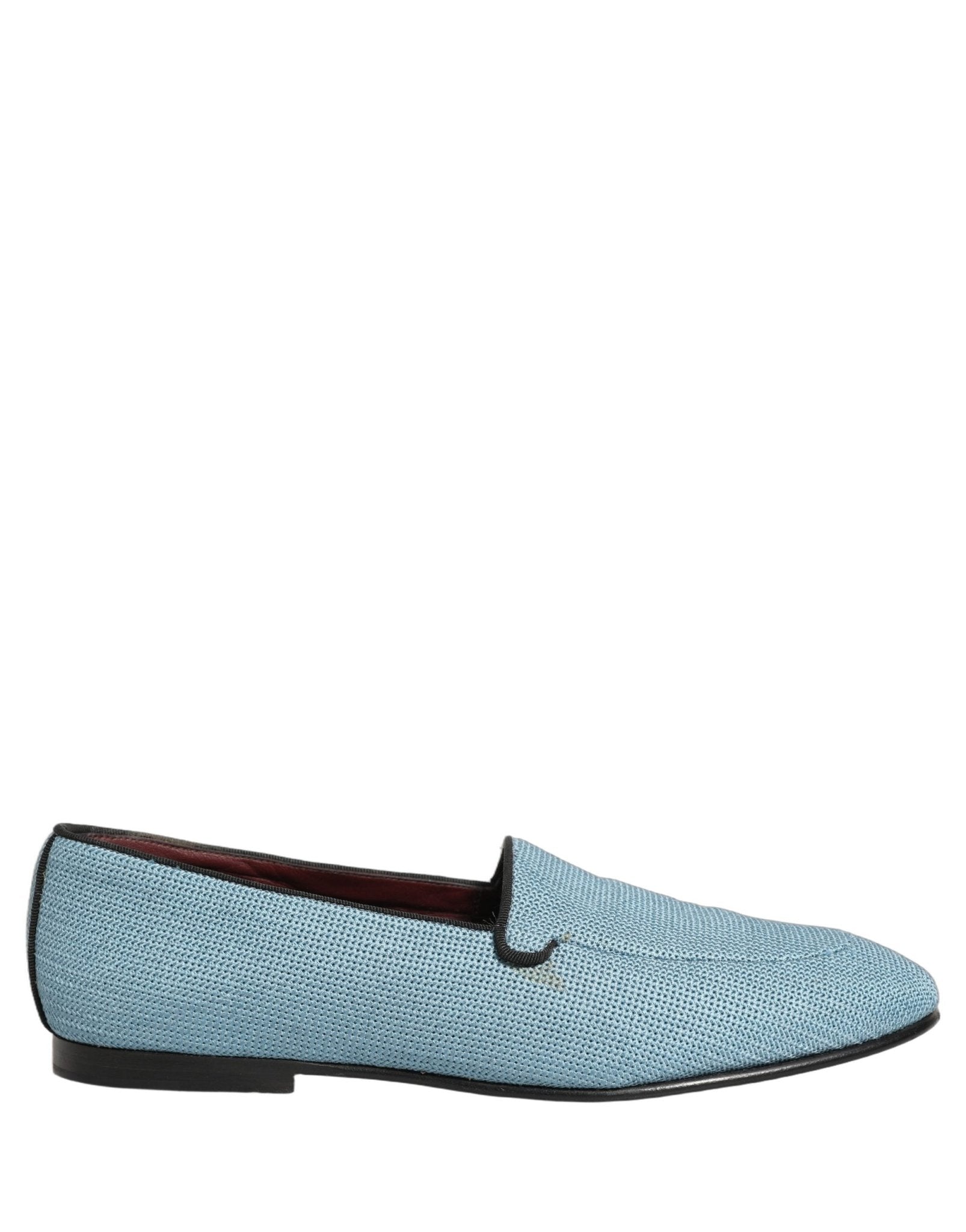 Dolce & Gabbana Blue Woven Men Slip On Dress Loafers Shoes - RIMODA