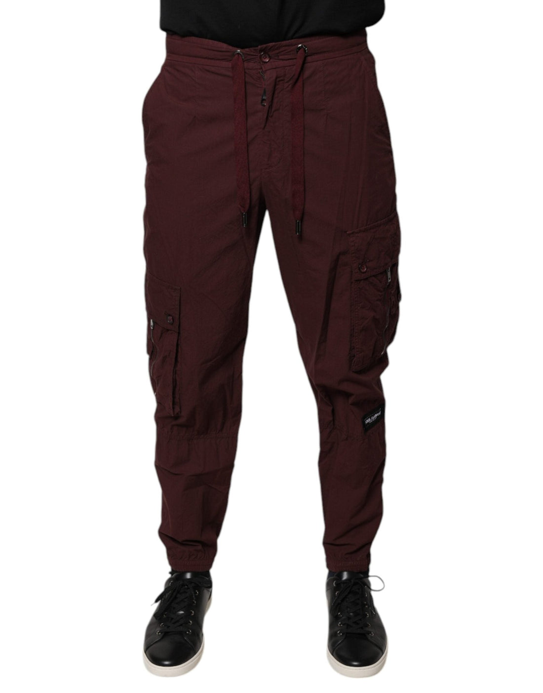 Dolce & Gabbana Bordeaux Cotton Cargo Jogger Sweatpants Pants - RIMODA