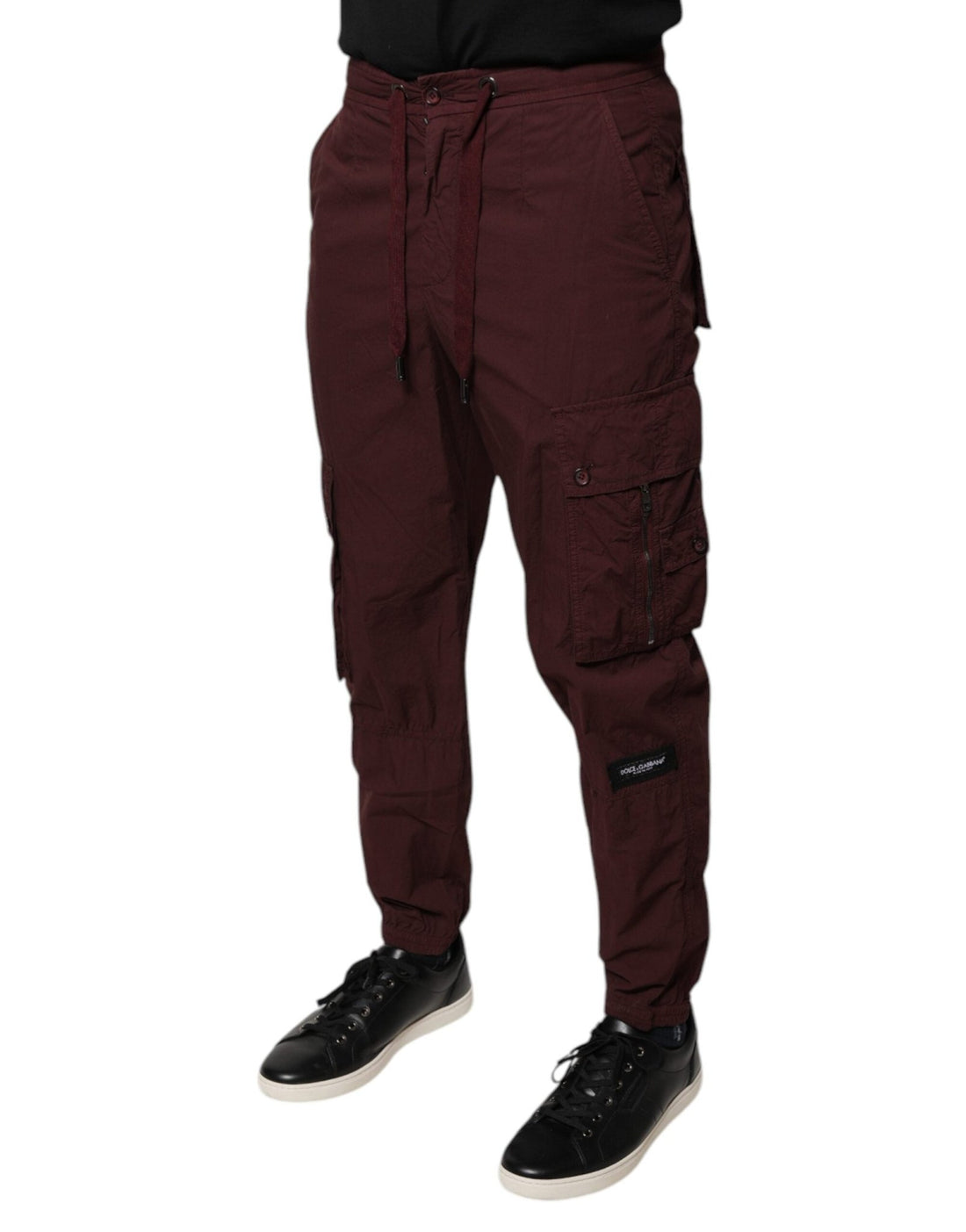 Dolce & Gabbana Bordeaux Cotton Cargo Jogger Sweatpants Pants - RIMODA