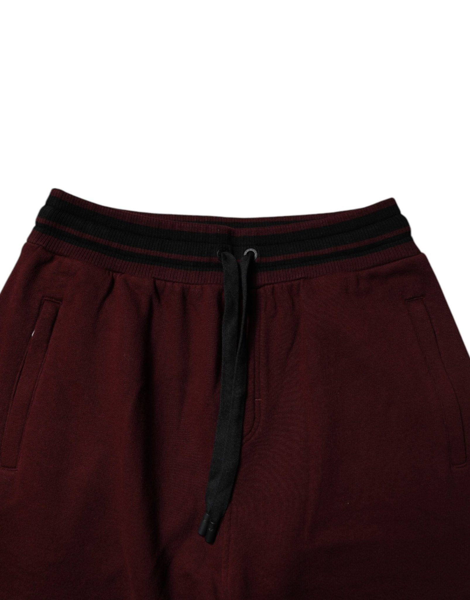Dolce & Gabbana Bordeaux Cotton Jogger Men Sweatpants Pants - RIMODA