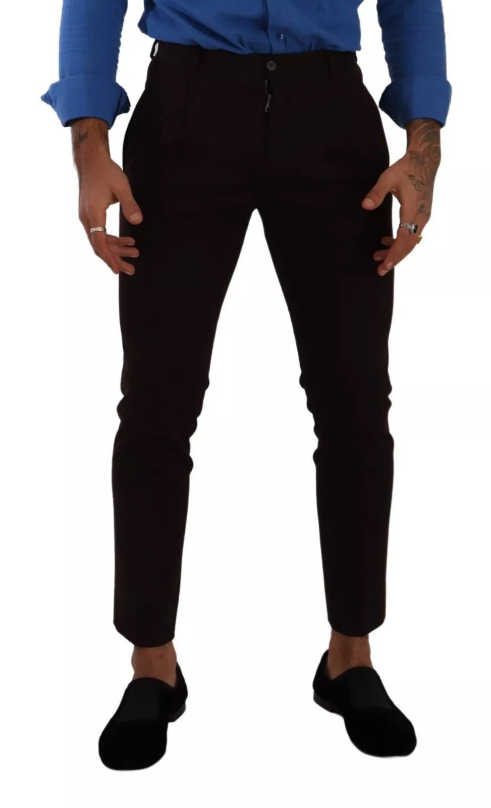 Dolce & Gabbana Bordeaux Cotton Stretch Skinny Trouser - RIMODA