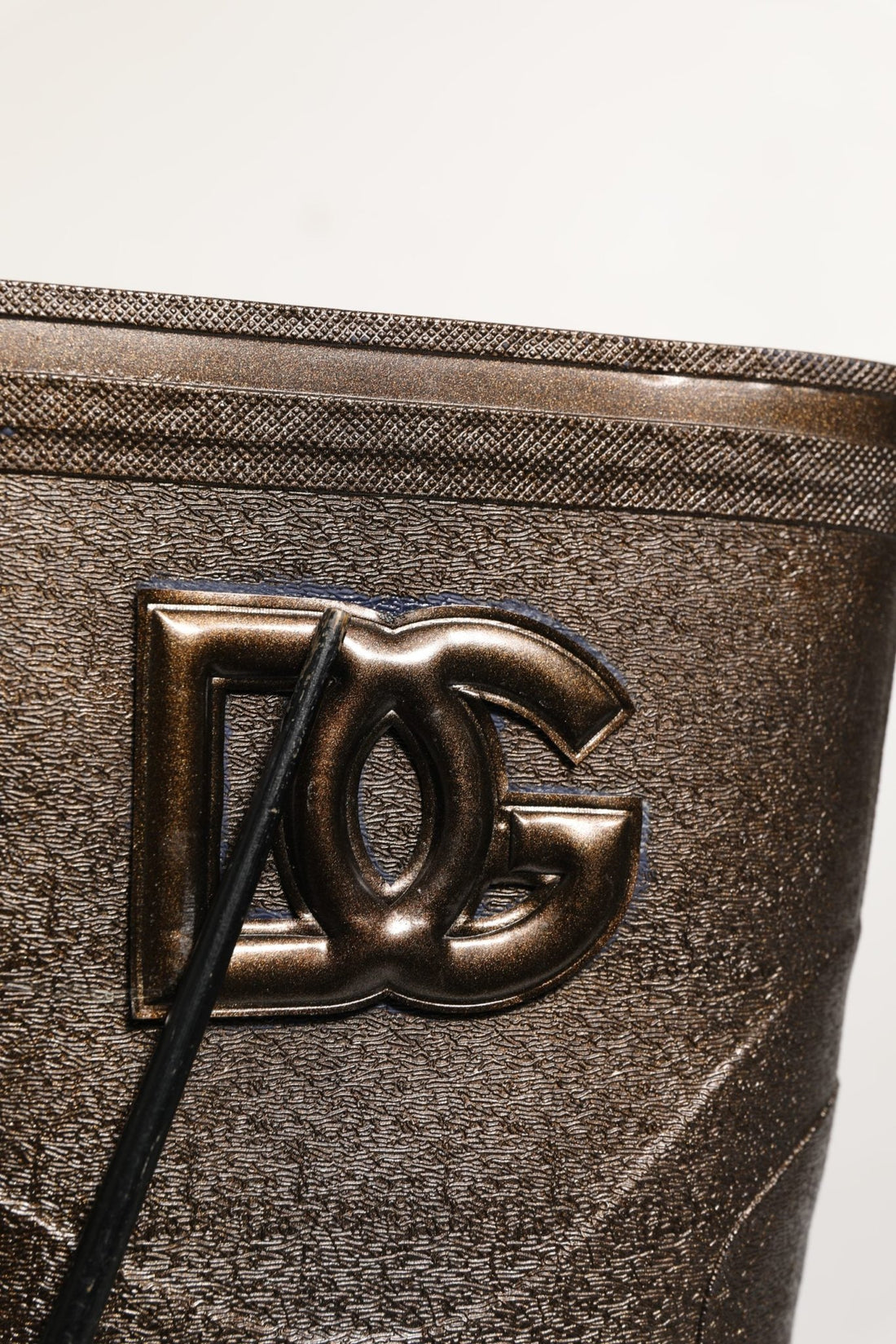 Dolce & Gabbana Bronze PVC Pull On Rain Boots Men Shoes - RIMODA