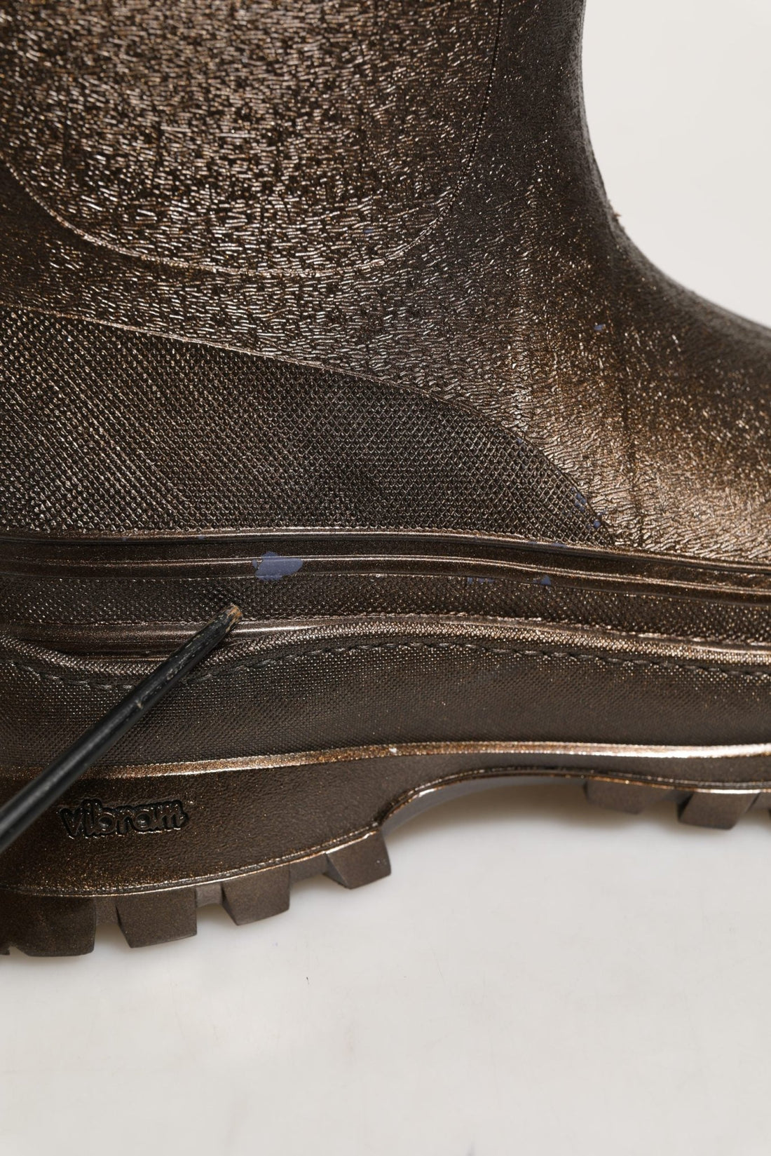 Dolce & Gabbana Bronze PVC Pull On Rain Boots Men Shoes - RIMODA
