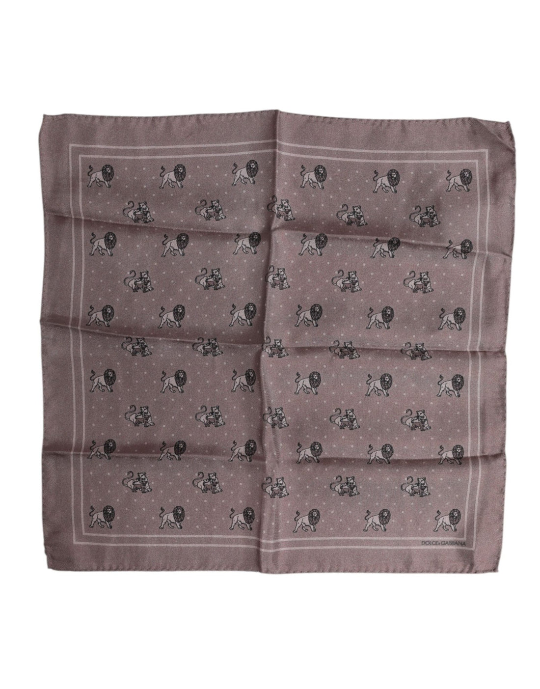 Dolce & Gabbana Brown Animal Print Square Foulard Scarf - RIMODA