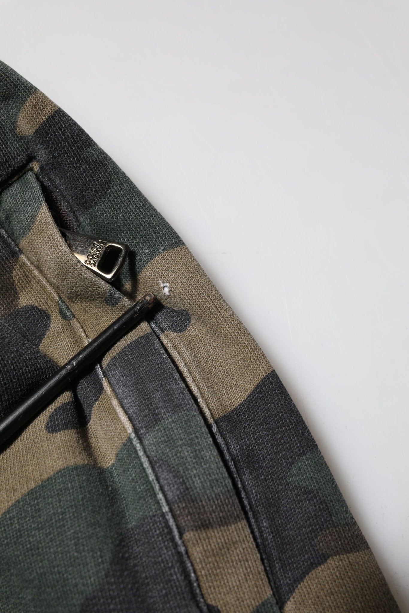 Dolce & Gabbana Brown Camouflage Cotton Men Jogger Pants - RIMODA