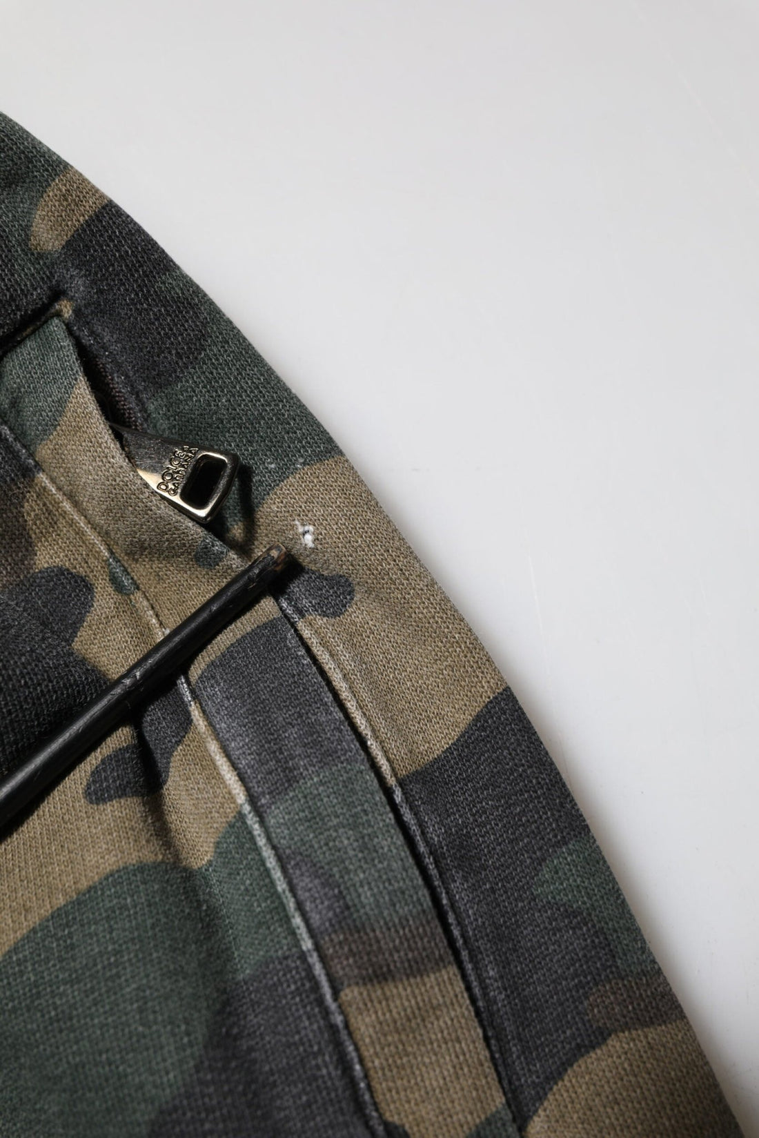 Dolce & Gabbana Brown Camouflage Cotton Men Jogger Pants - RIMODA