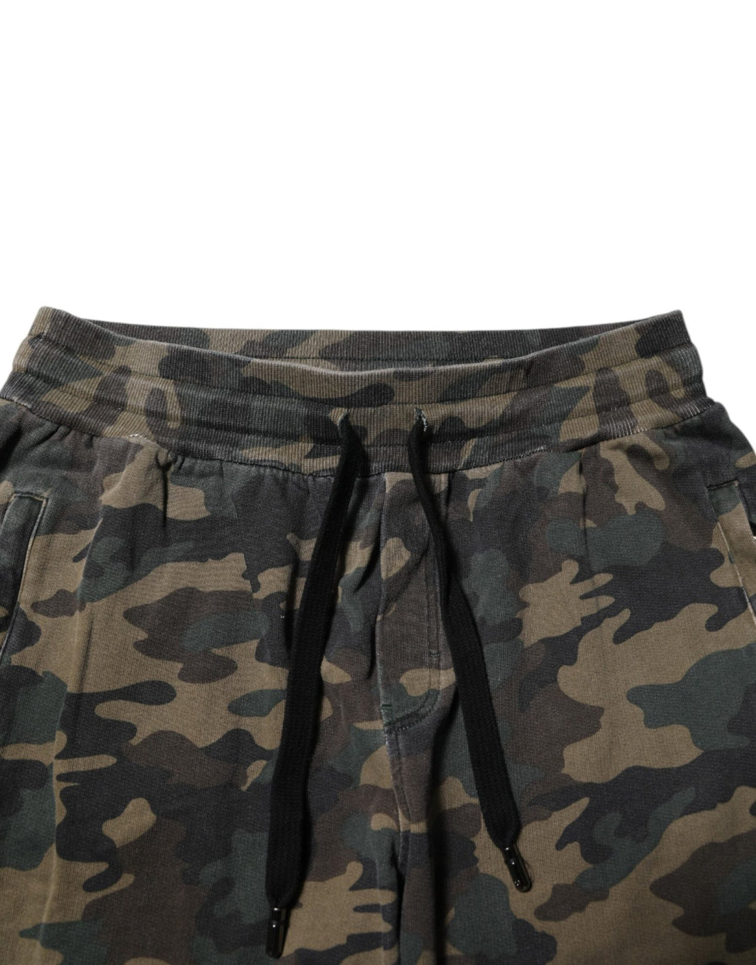 Dolce & Gabbana Brown Camouflage Cotton Men Jogger Pants - RIMODA