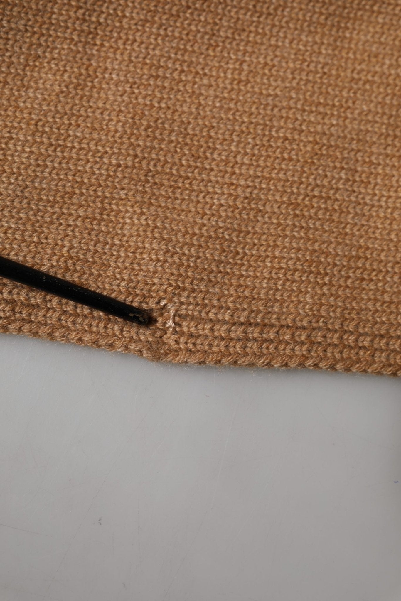 Dolce & Gabbana Brown Cashmere Knitted Men Neck Warmer One Size Scarf - RIMODA