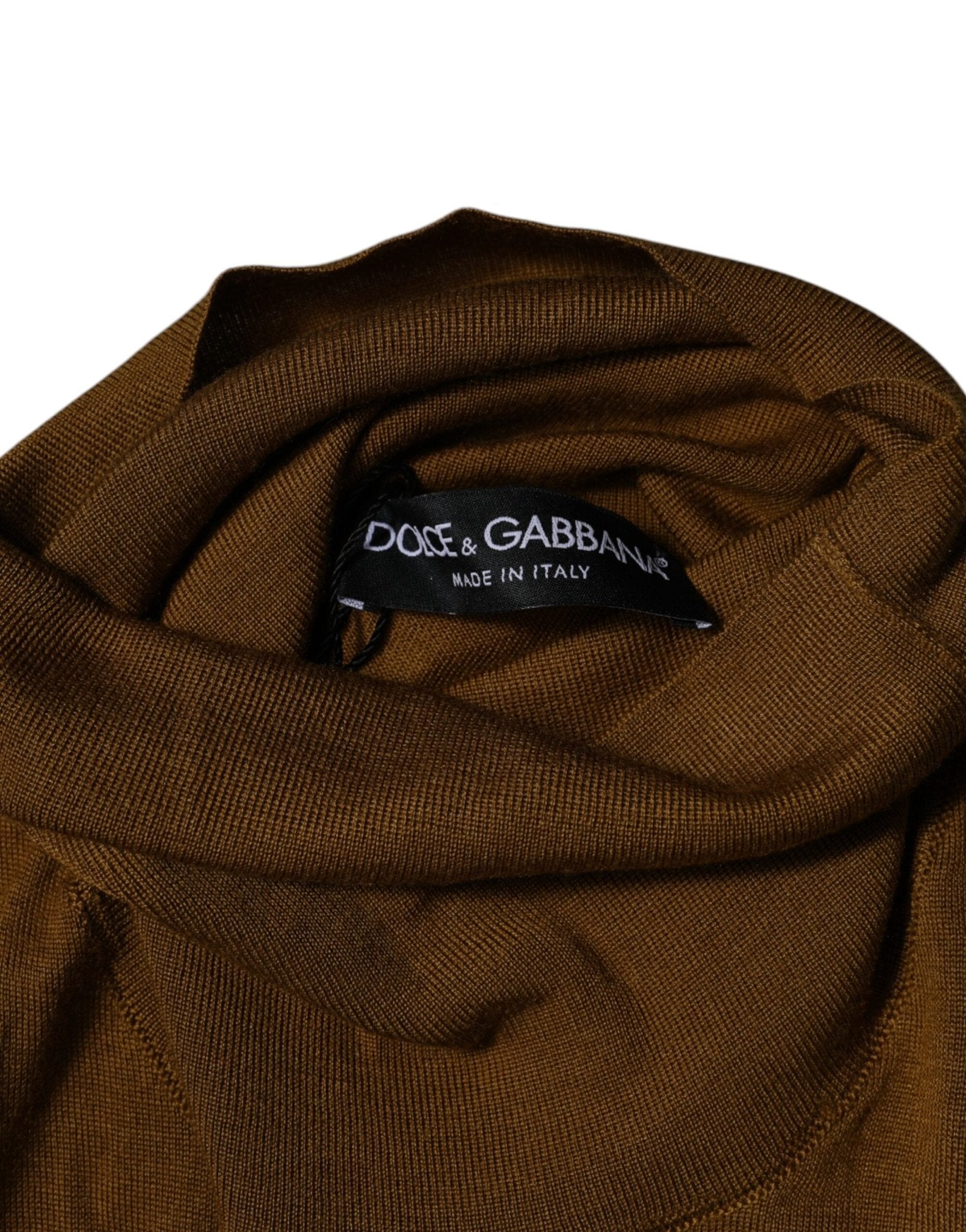 Dolce & Gabbana Brown Cashmere Turtleneck Pullover Sweater - RIMODA