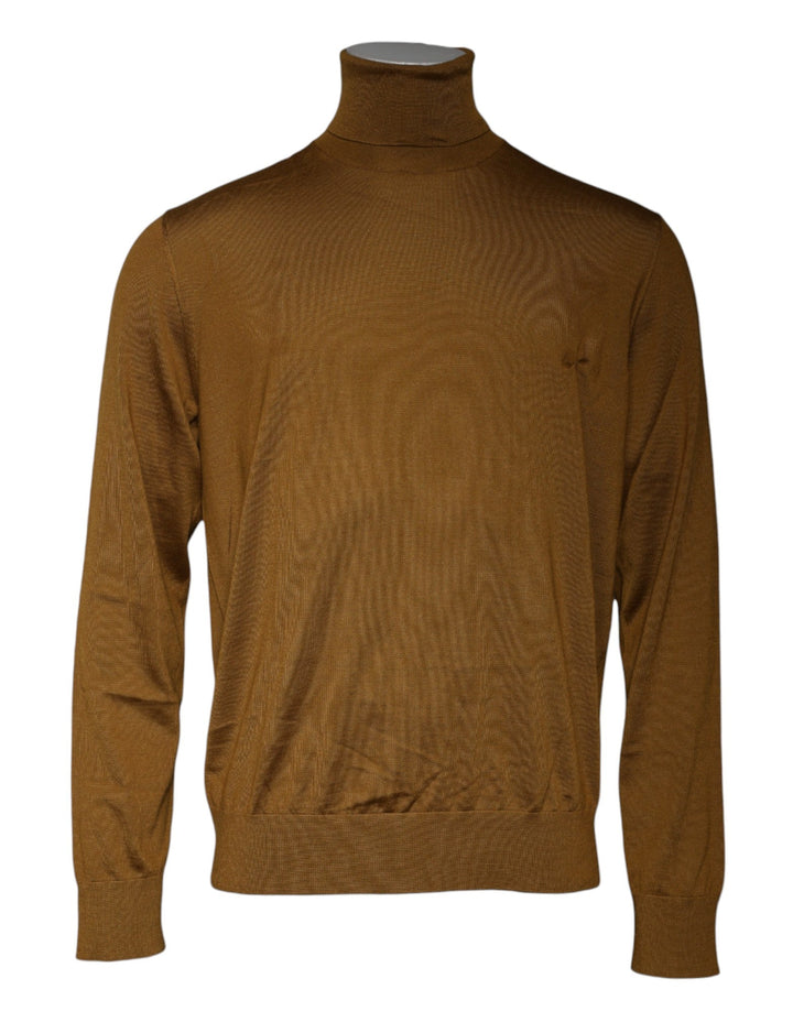 Dolce & Gabbana Brown Cashmere Turtleneck Pullover Sweater - RIMODA