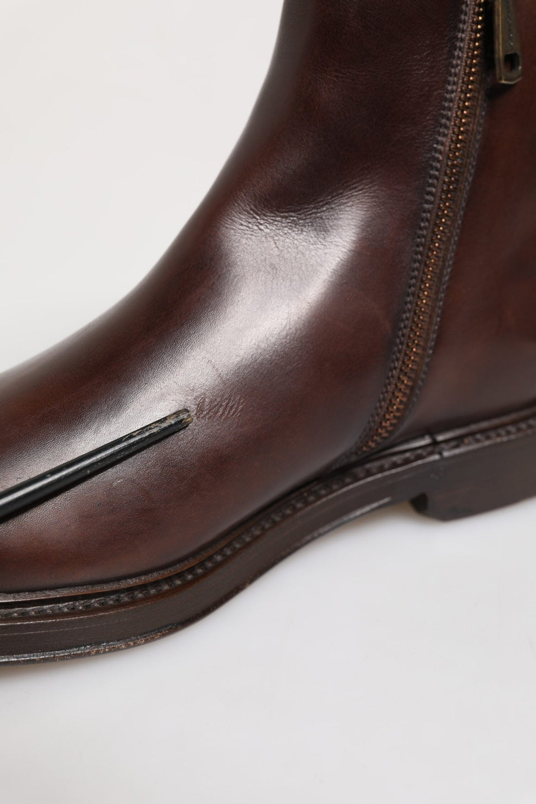 Dolce & Gabbana Brown Chelsea Leather Mid Calf Boots Shoes - RIMODA