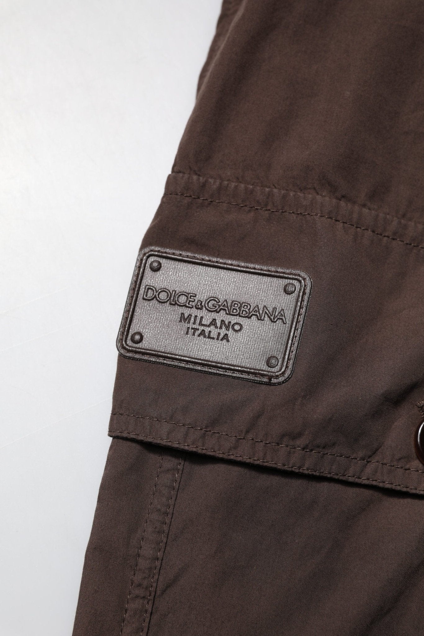 Dolce & Gabbana Brown Cotton Cargo Jogger Men Pants - RIMODA