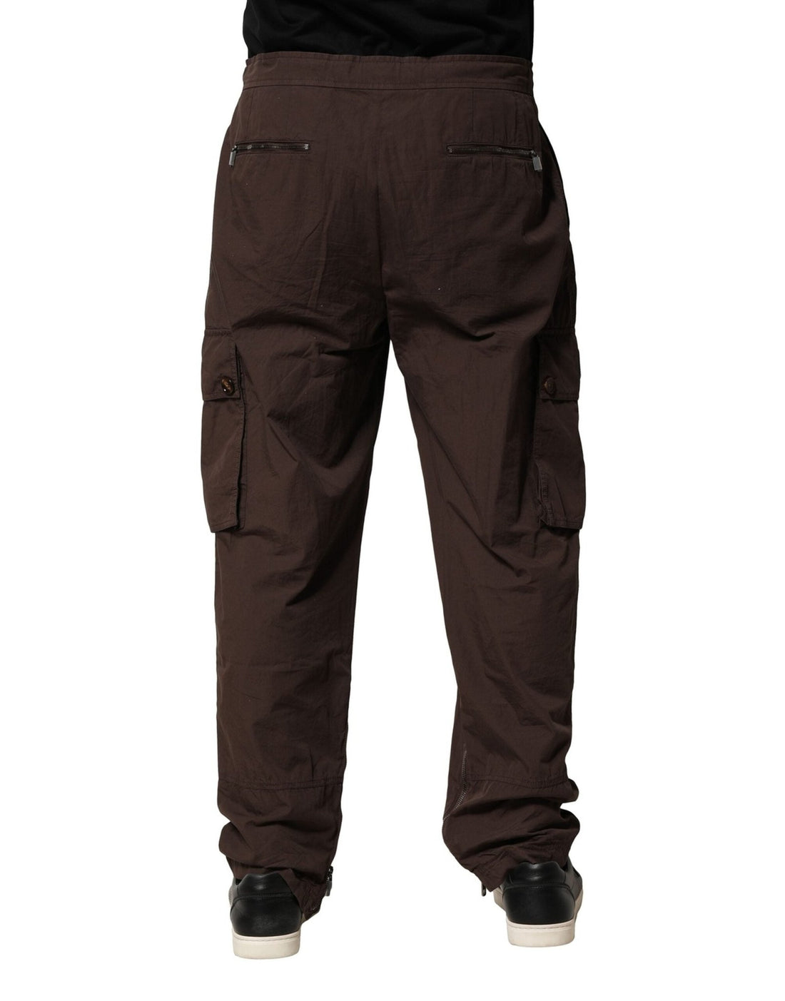 Dolce & Gabbana Brown Cotton Cargo Jogger Men Pants - RIMODA