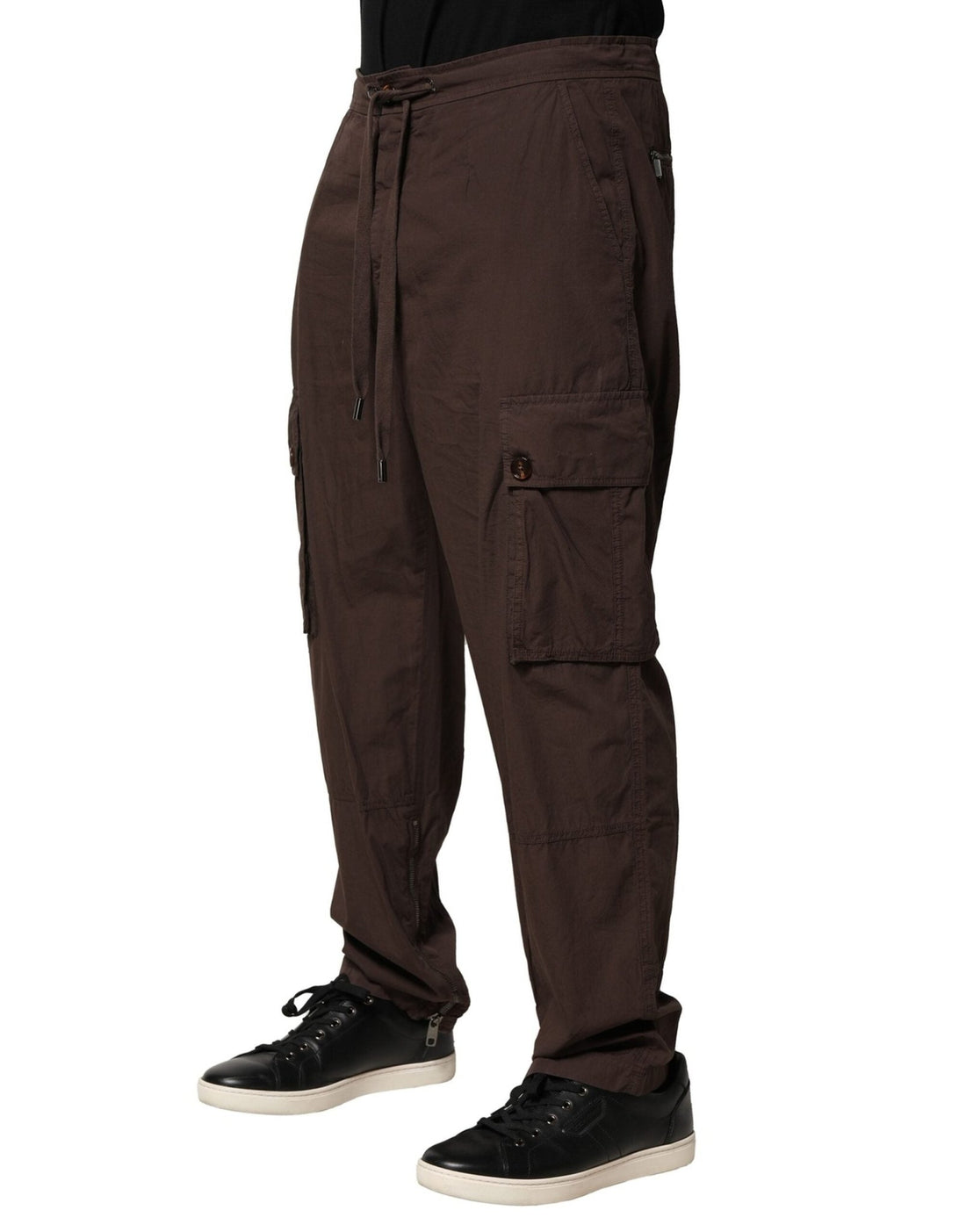 Dolce & Gabbana Brown Cotton Cargo Jogger Men Pants - RIMODA