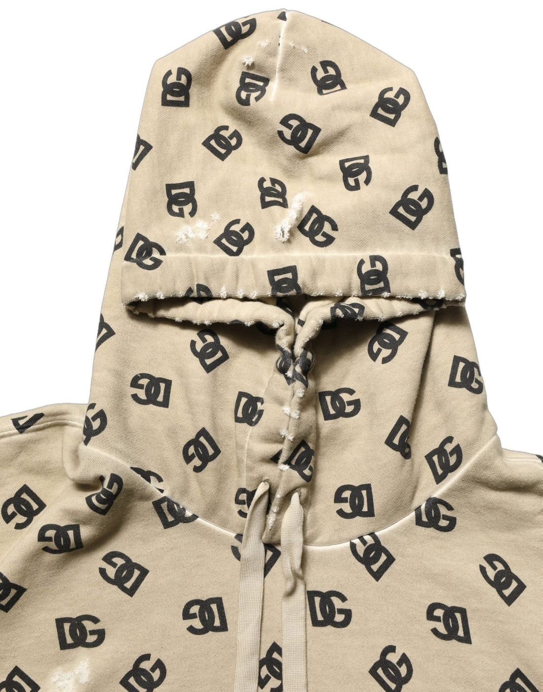 Dolce & Gabbana Brown Cotton Logo Hooded Sweatshirt Sweater - RIMODA