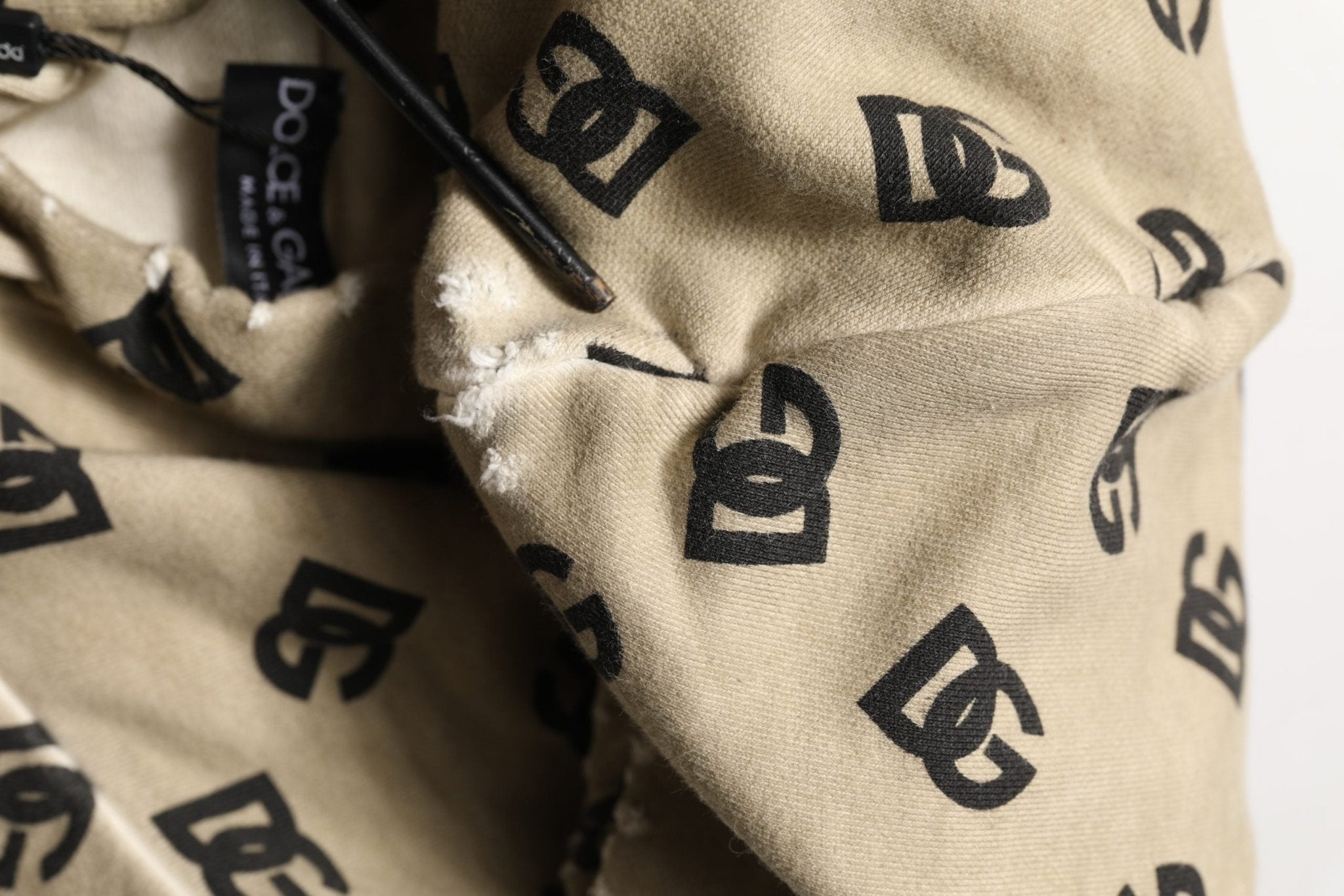 Dolce & Gabbana Brown Cotton Logo Hooded Sweatshirt Sweater - RIMODA