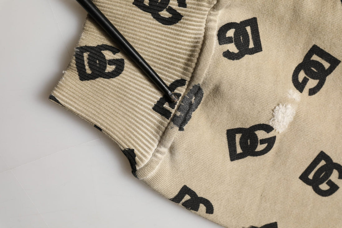 Dolce & Gabbana Brown Cotton Logo Hooded Sweatshirt Sweater - RIMODA