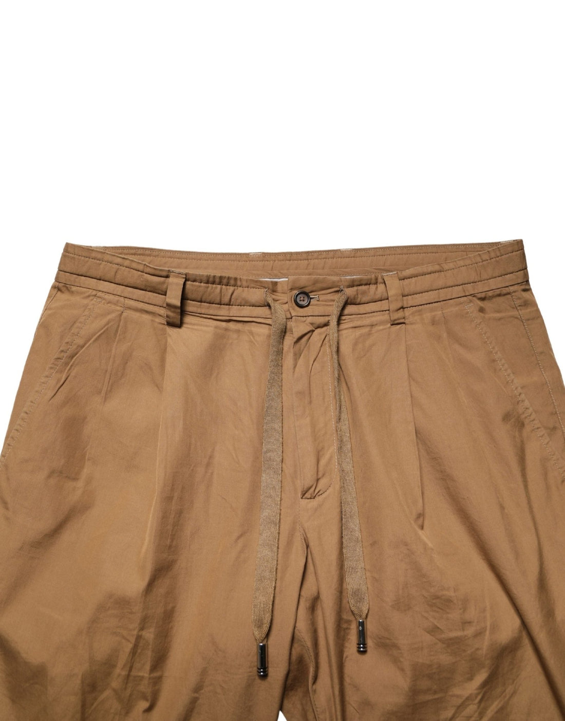 Dolce & Gabbana Brown Cotton Straight Chino Men Trouser Pants - RIMODA