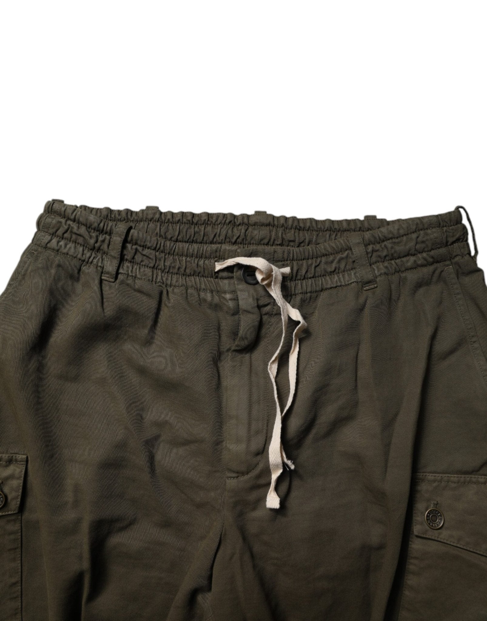 Dolce & Gabbana Brown Cotton Stretch Cargo Pants - RIMODA