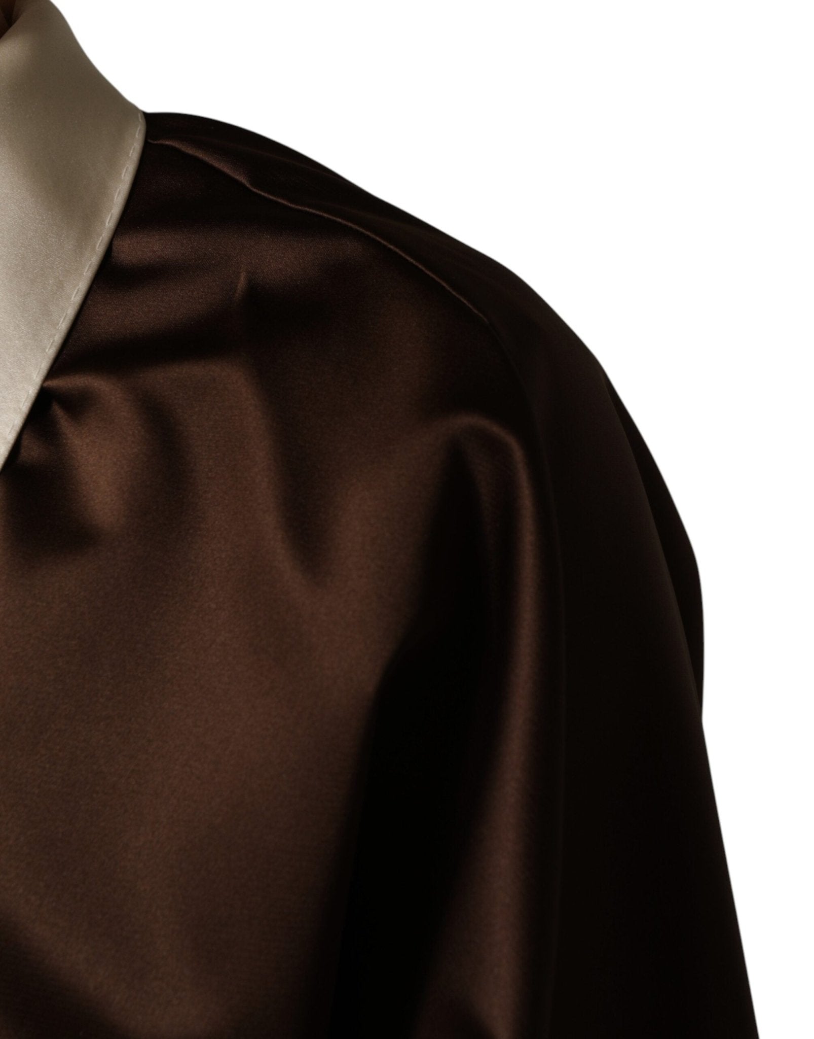 Dolce & Gabbana Brown Cream Lounge Belted Bathrobe Jacket - RIMODA