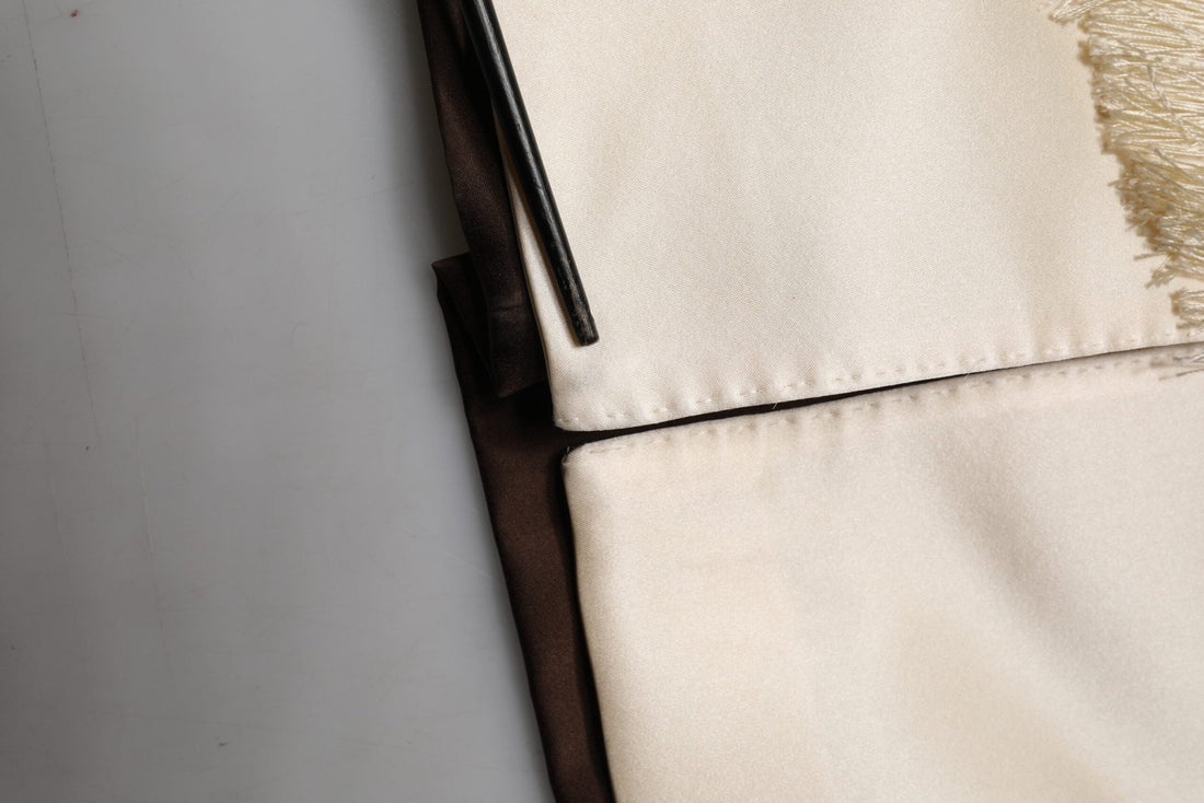 Dolce & Gabbana Brown Cream Lounge Belted Bathrobe Jacket - RIMODA