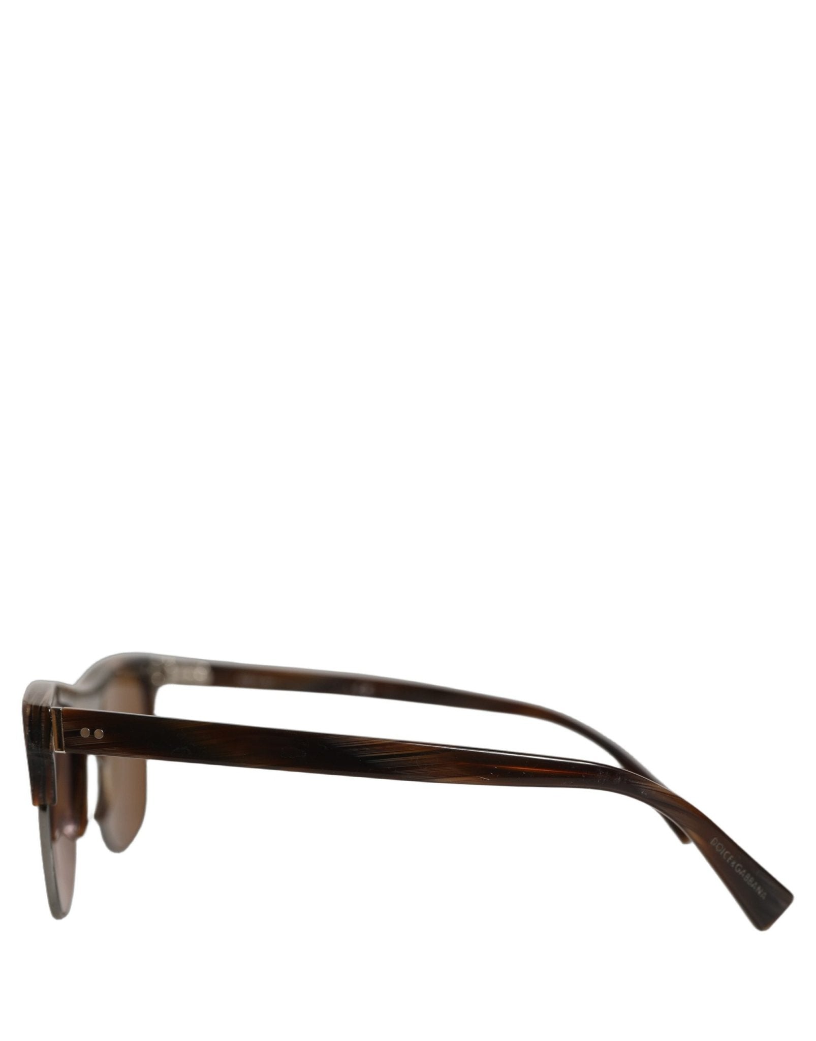Dolce & Gabbana Brown DG4305 Striped Acetate Frame Eyewear Sunglasses - RIMODA