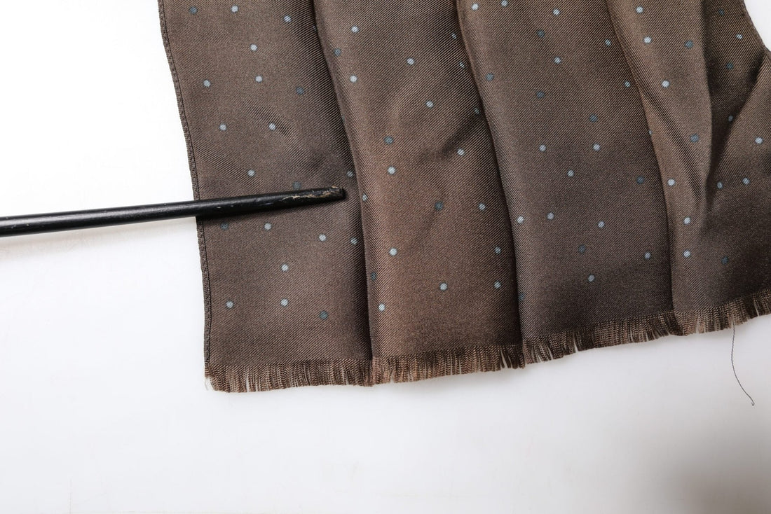 Dolce & Gabbana Brown Fantasy Silk Neck Wrap Shawl Scarf - RIMODA