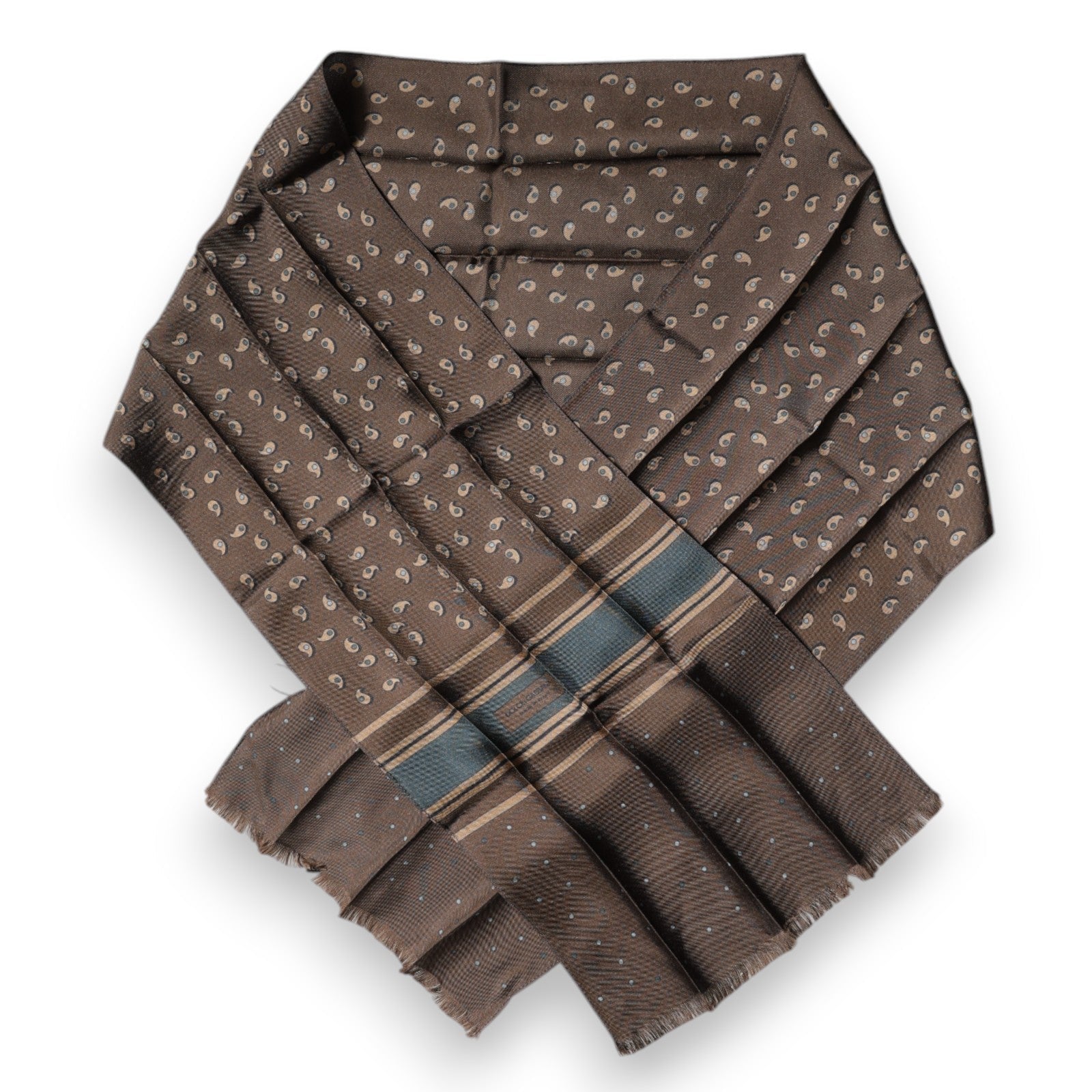Dolce & Gabbana Brown Fantasy Silk Neck Wrap Shawl Scarf - RIMODA