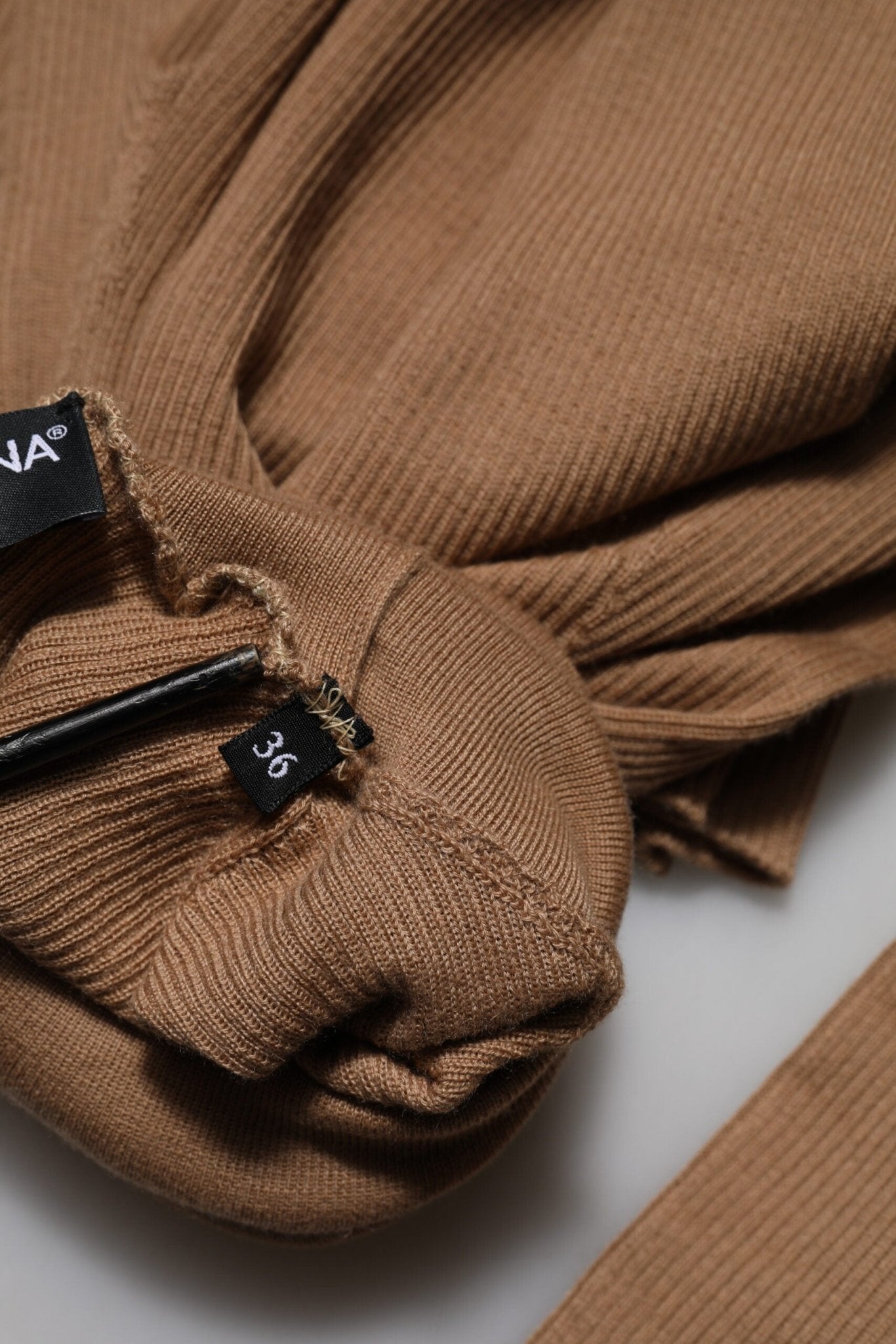 Dolce & Gabbana Brown Knit Long Sleeves Turtleneck Sweater - RIMODA