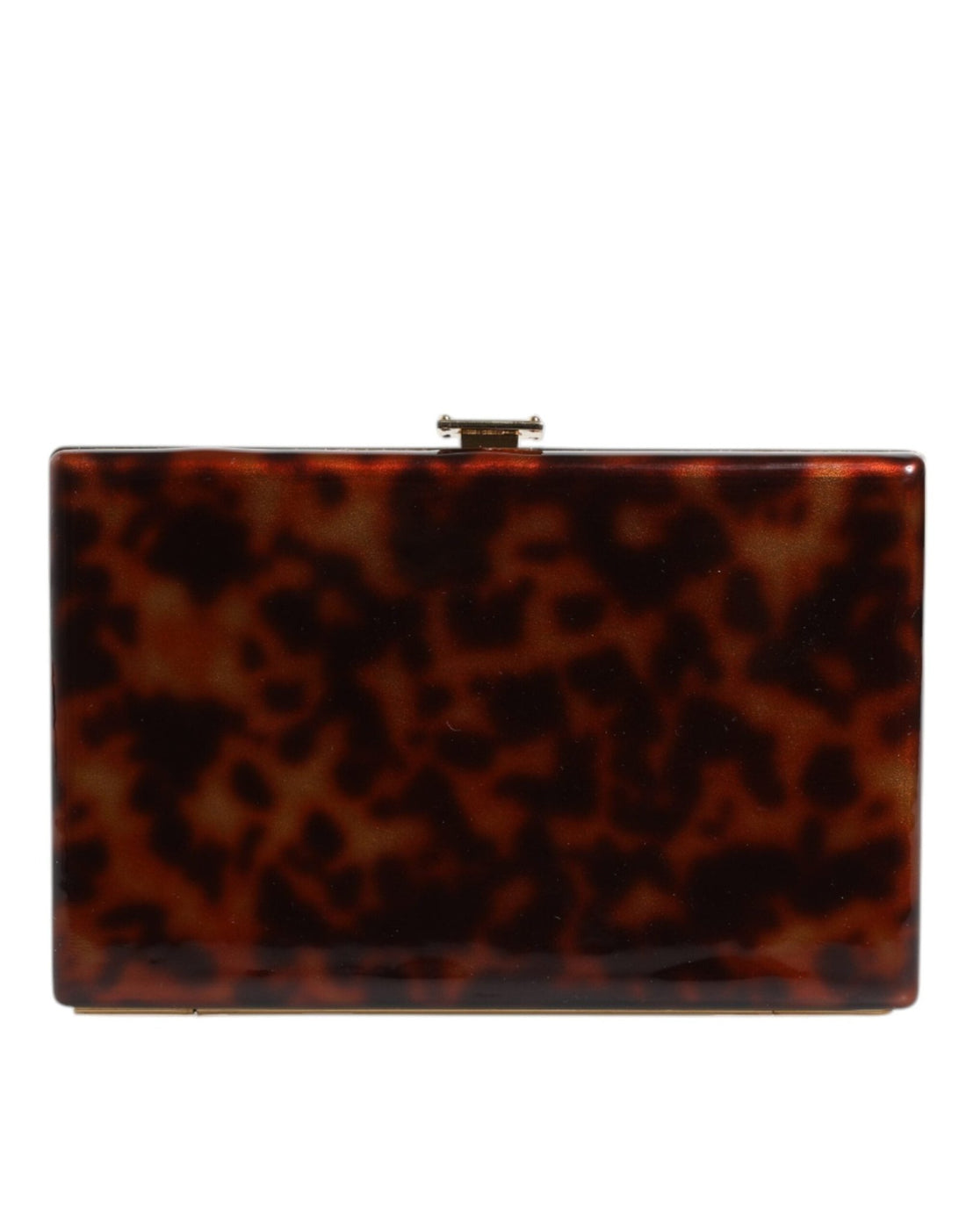 Dolce & Gabbana Brown Leather Clutch Evening Crossbody Bag - RIMODA