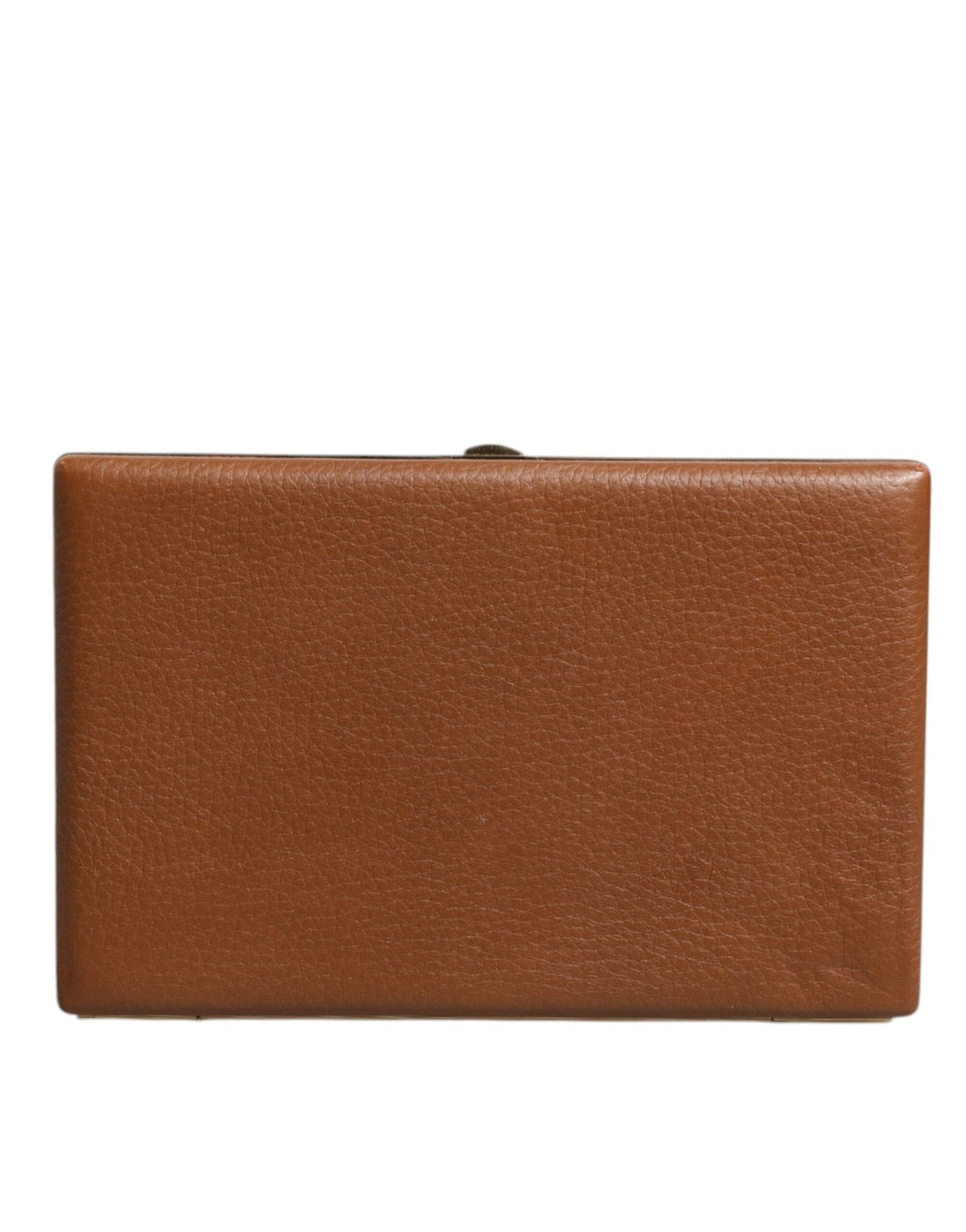 Dolce & Gabbana Brown Leather Clutch Evening Crossbody Bag - RIMODA