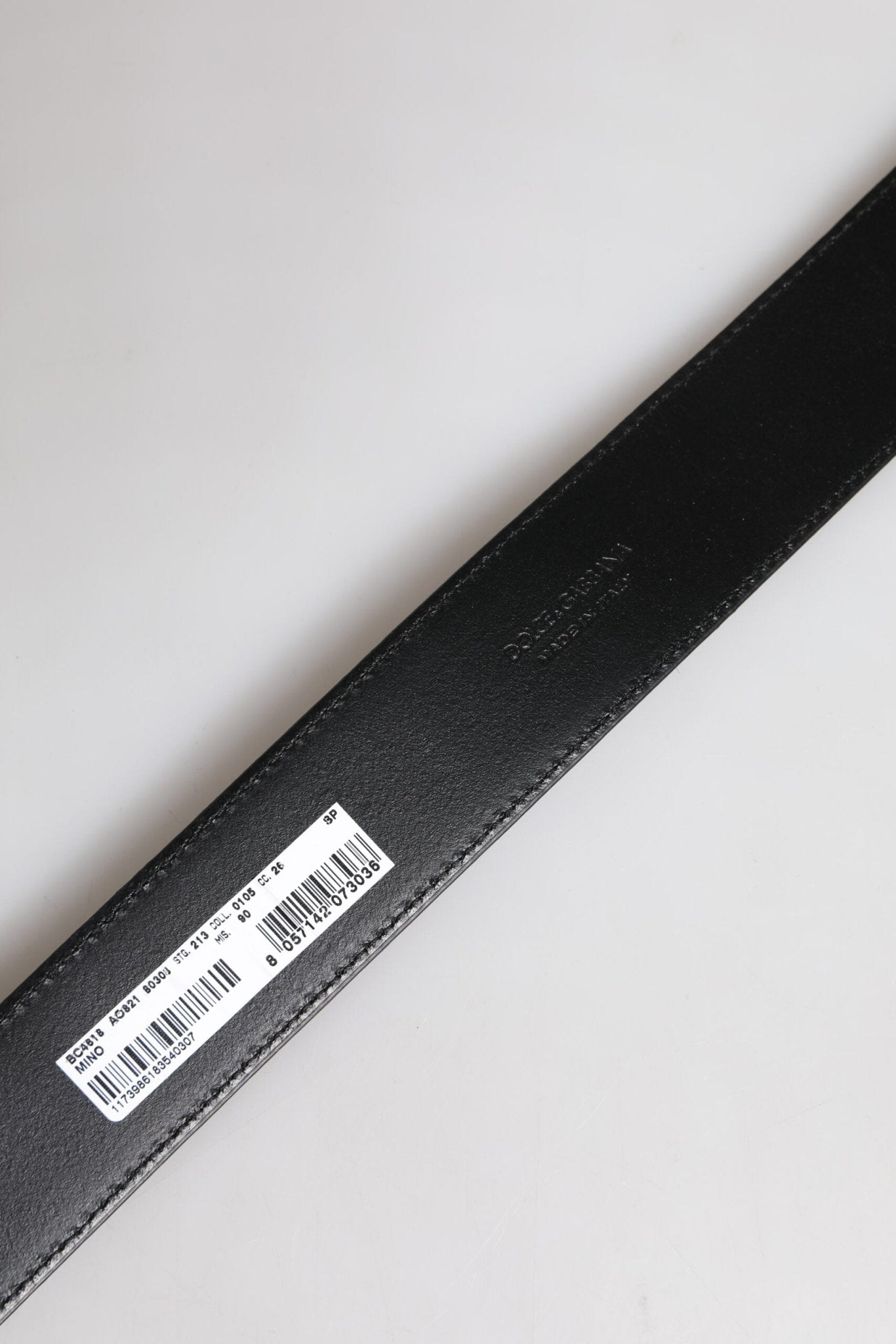 Dolce & Gabbana Brown Leather Gold Metal Buckle Classic Belt - RIMODA