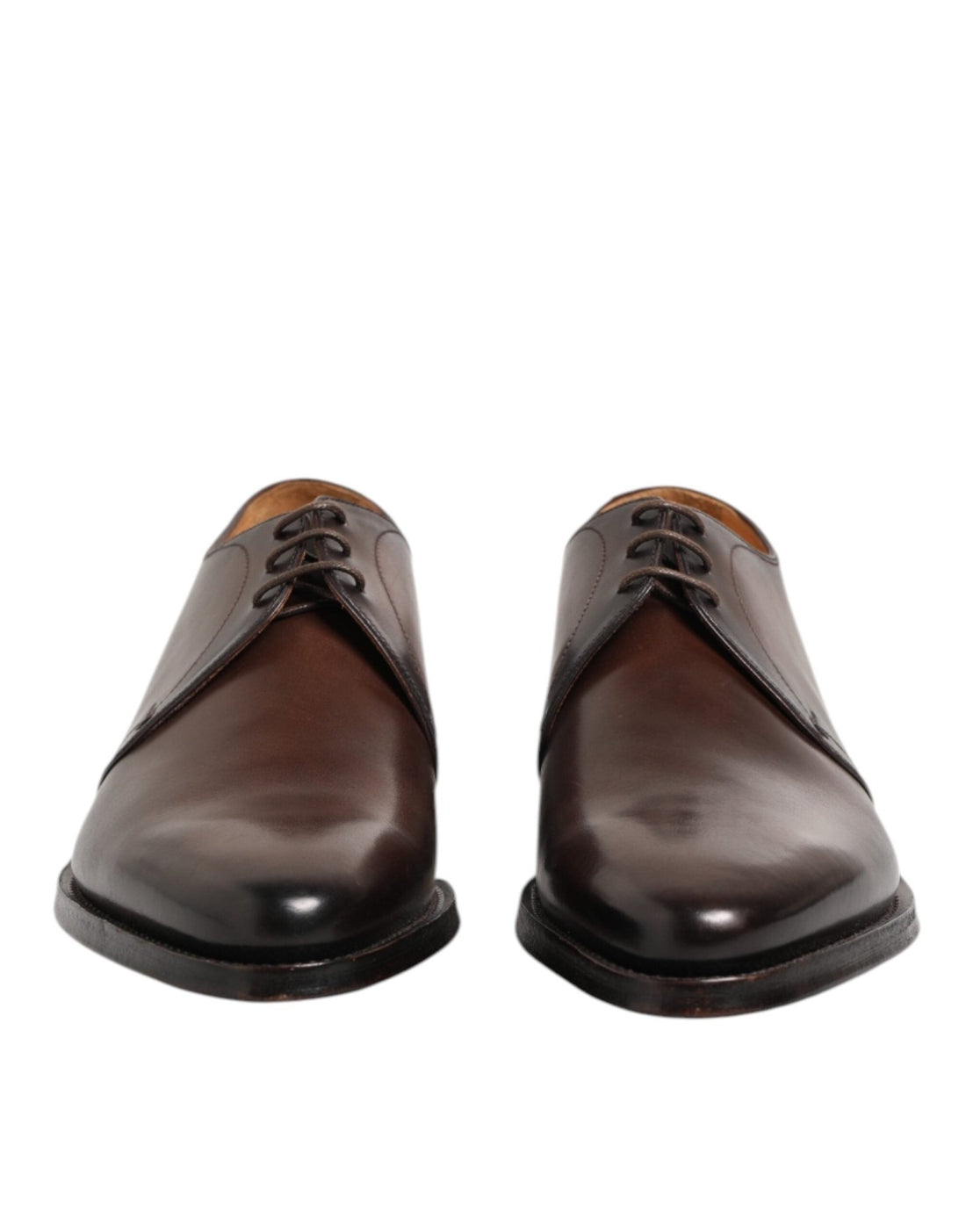 Dolce & Gabbana Brown Leather Lace Up Dress Men Derby Shoes - RIMODA