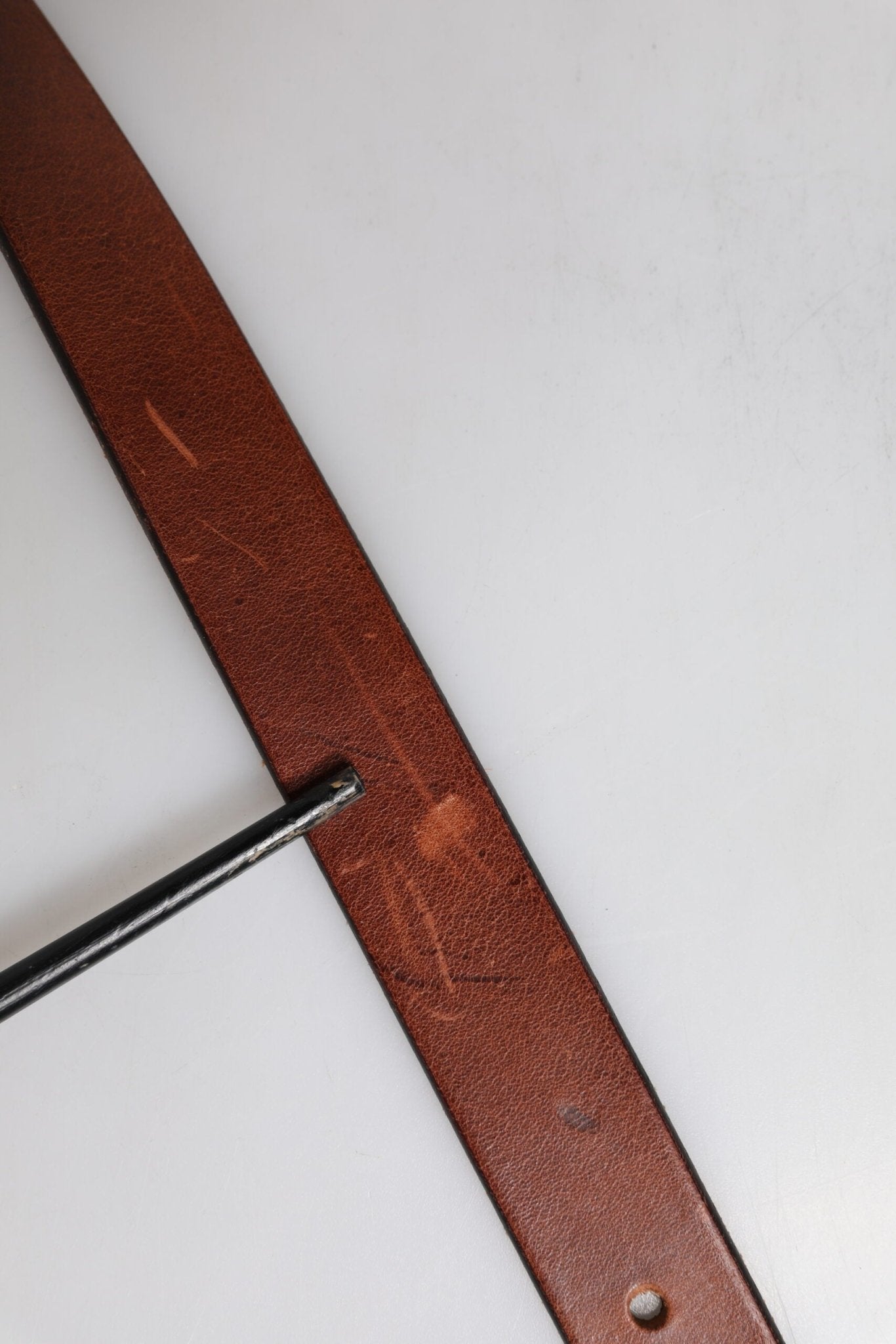 Dolce & Gabbana Brown Leather Metal Buckle Classic Belt - RIMODA