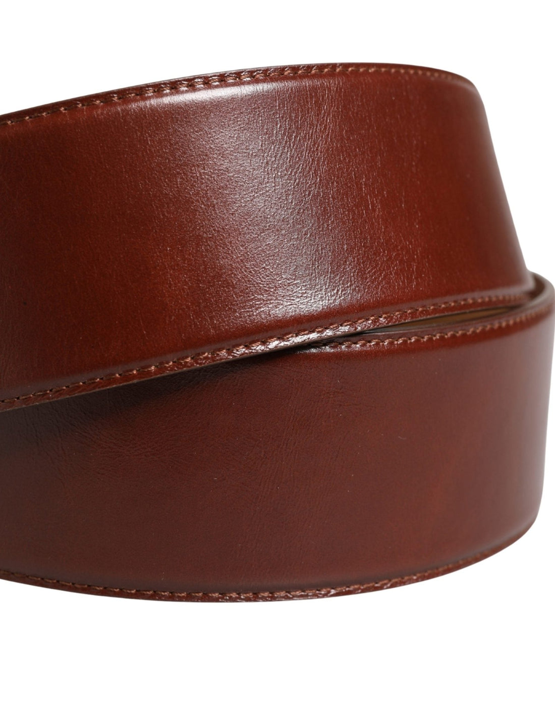 Dolce & Gabbana Brown Leather Waist Gold Metal Buckle Belt - RIMODA