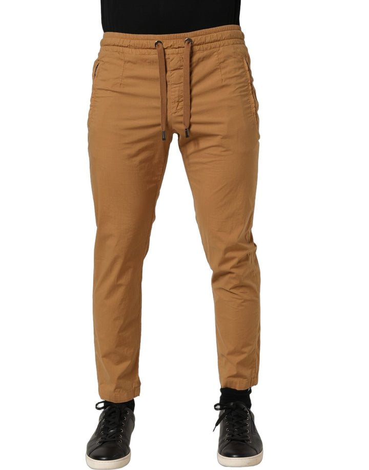 Dolce & Gabbana Brown MidWaist Skinny Jogger Sweatpants Pants - RIMODA
