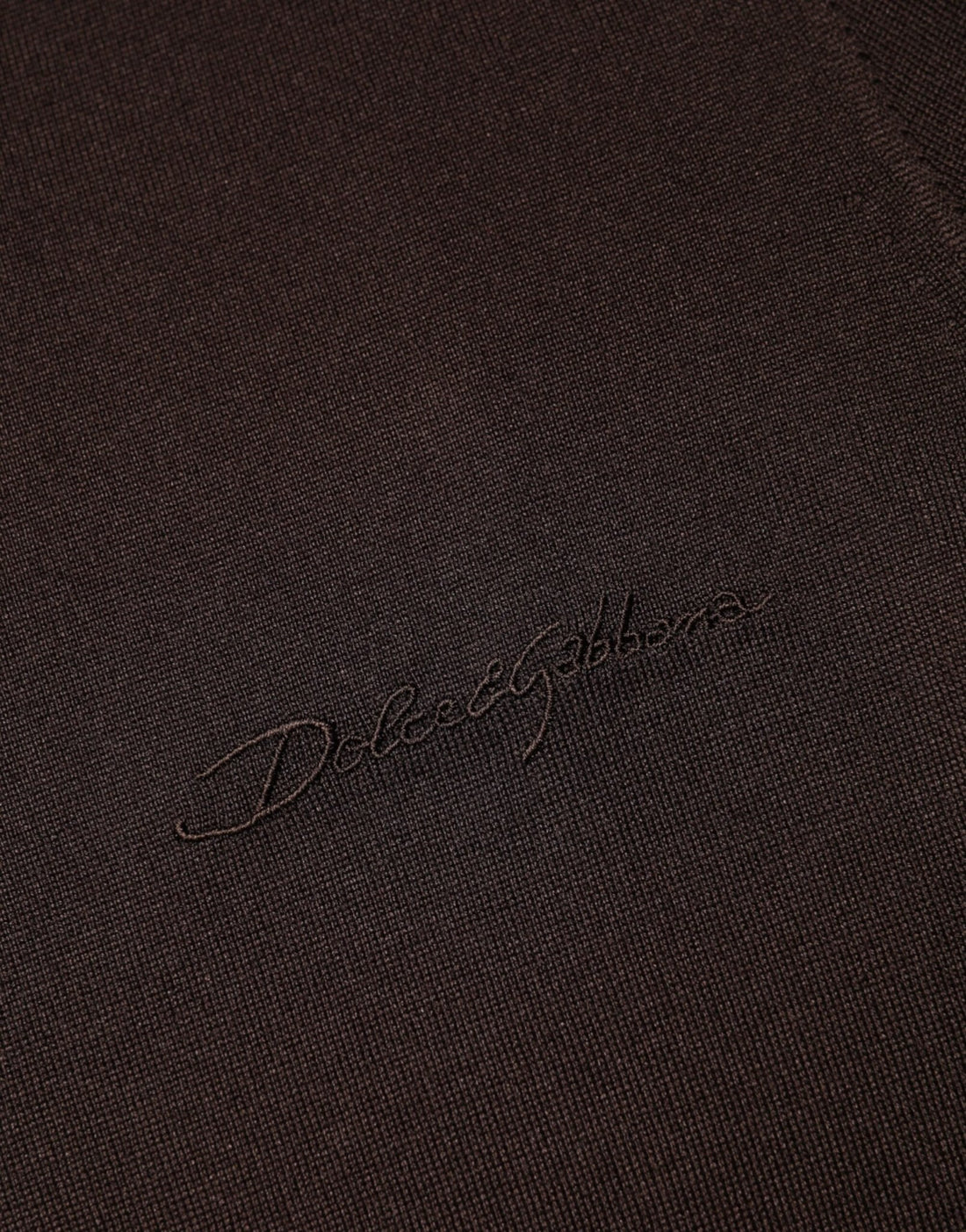 Dolce & Gabbana Brown Silk Crew Neck Short Sleeves T-shirt - RIMODA