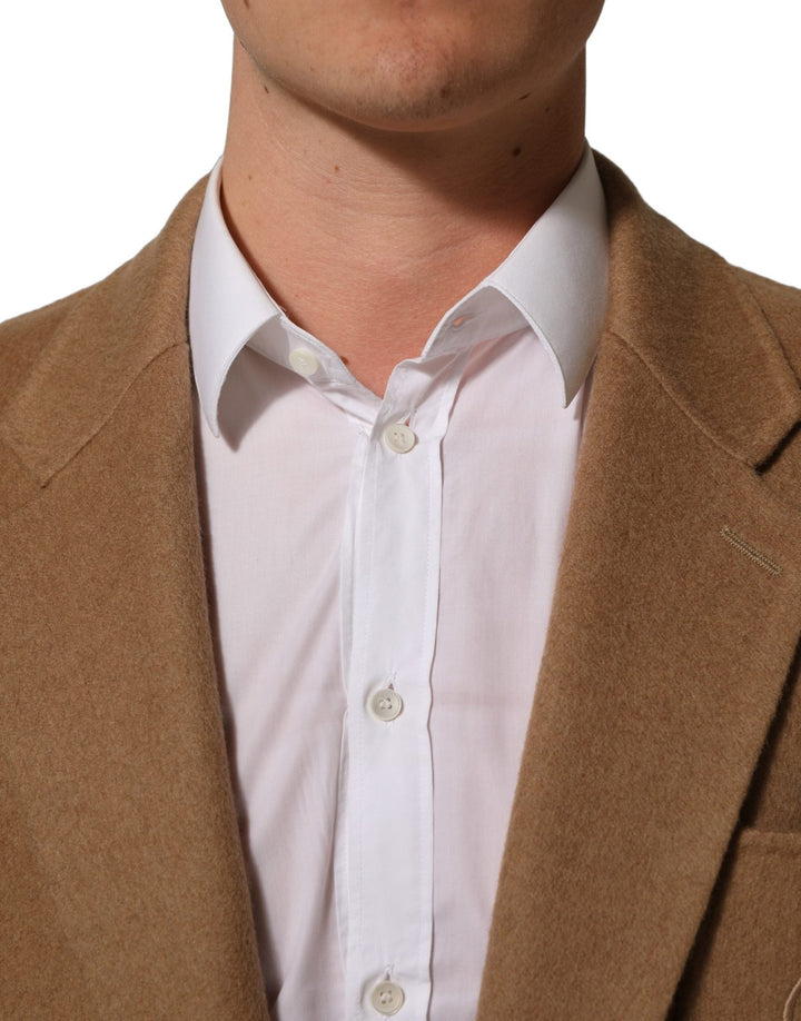 Dolce & Gabbana Brown Single Breasted 2 Button Suit Jacket - RIMODA