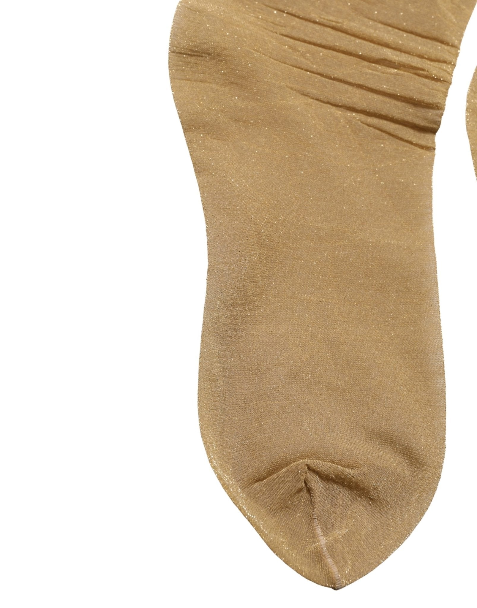 Dolce & Gabbana Brown Stretch Floral Clear Crystal Stockings Socks - RIMODA