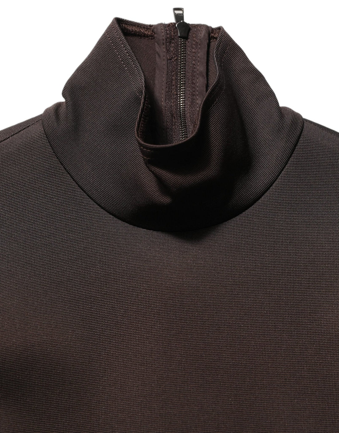 Dolce & Gabbana Brown Turtleneck Long Sleeves Blouse Top - RIMODA